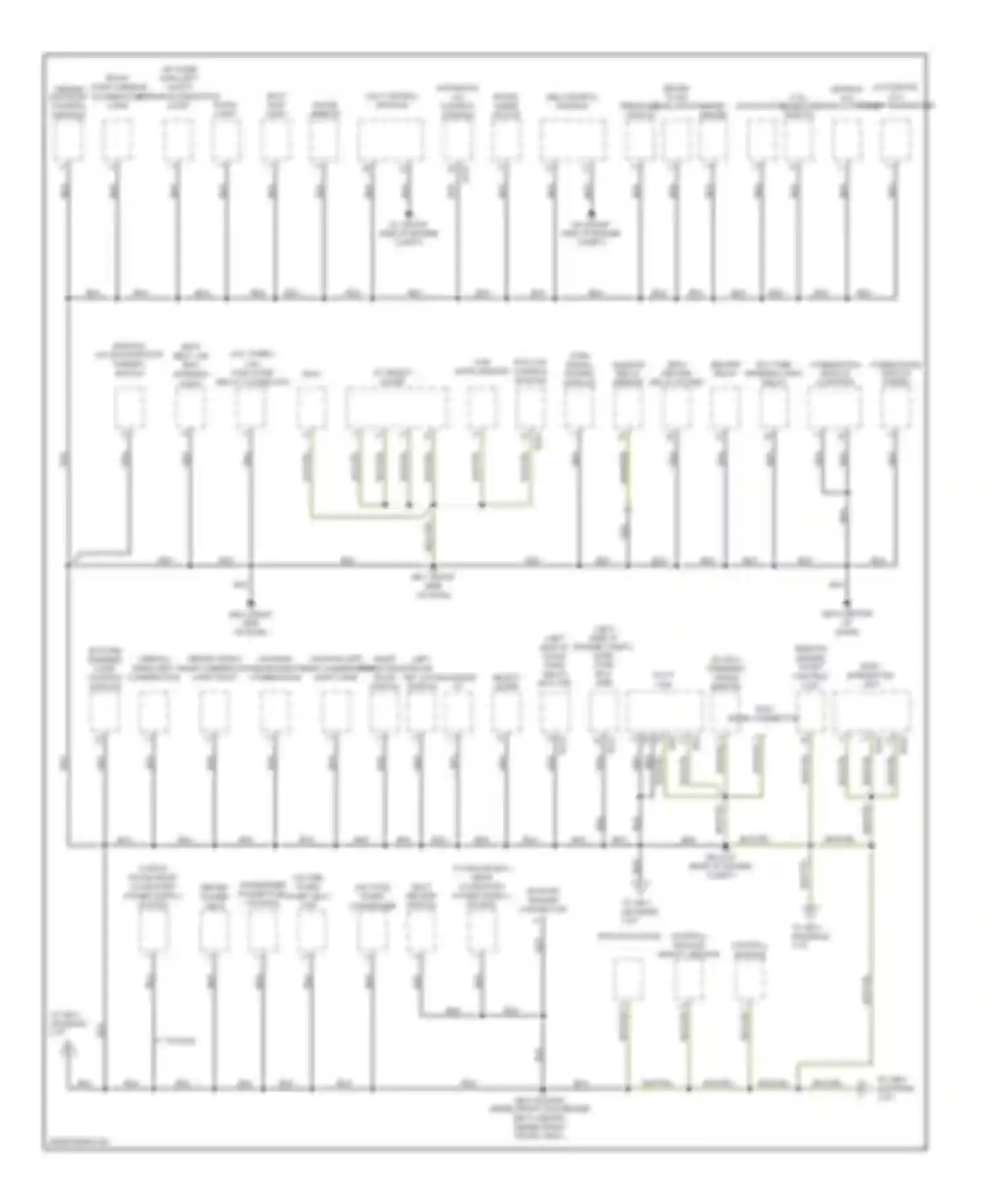 Legacy Subaru BL/BP facelift (2006-2009): Ground distribution circuit (2 of 3)