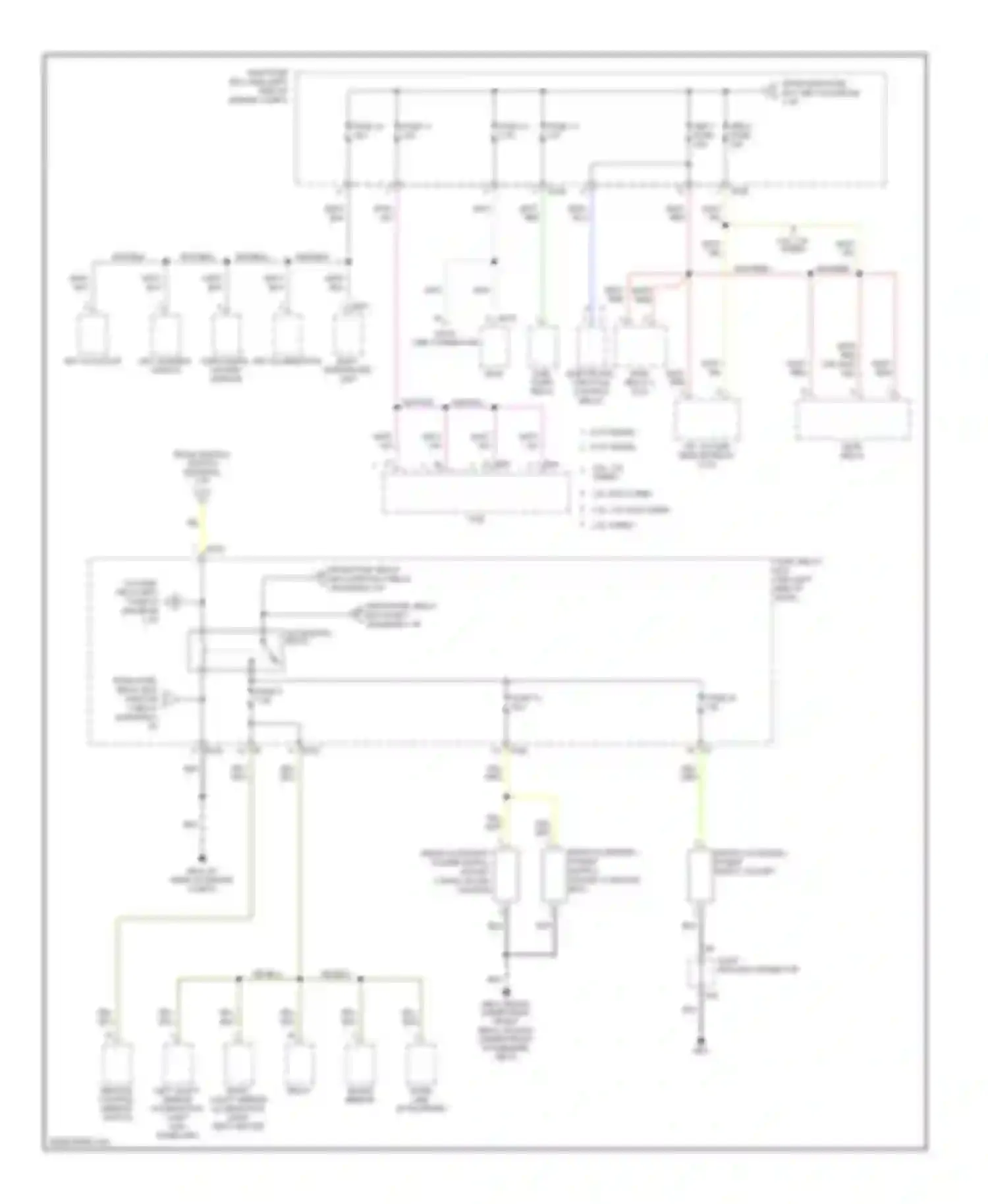 Legacy Subaru BL/BP facelift (2006-2009): Power distribution circuit (4 of 5)
