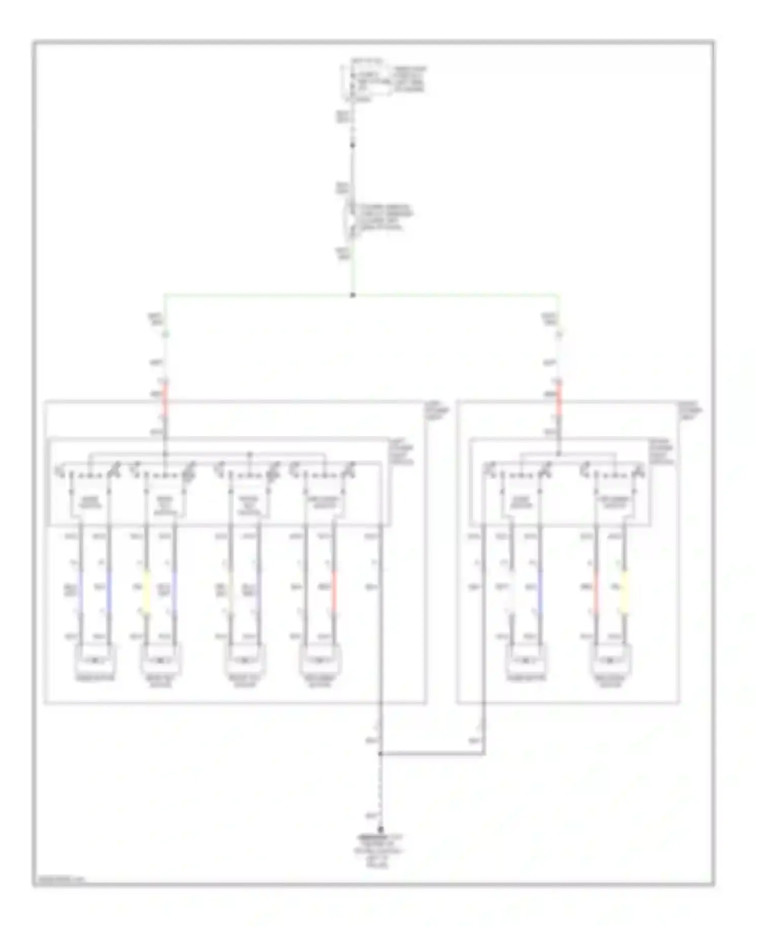 Legacy Subaru BL/BP facelift (2006-2009): Power seat circuit