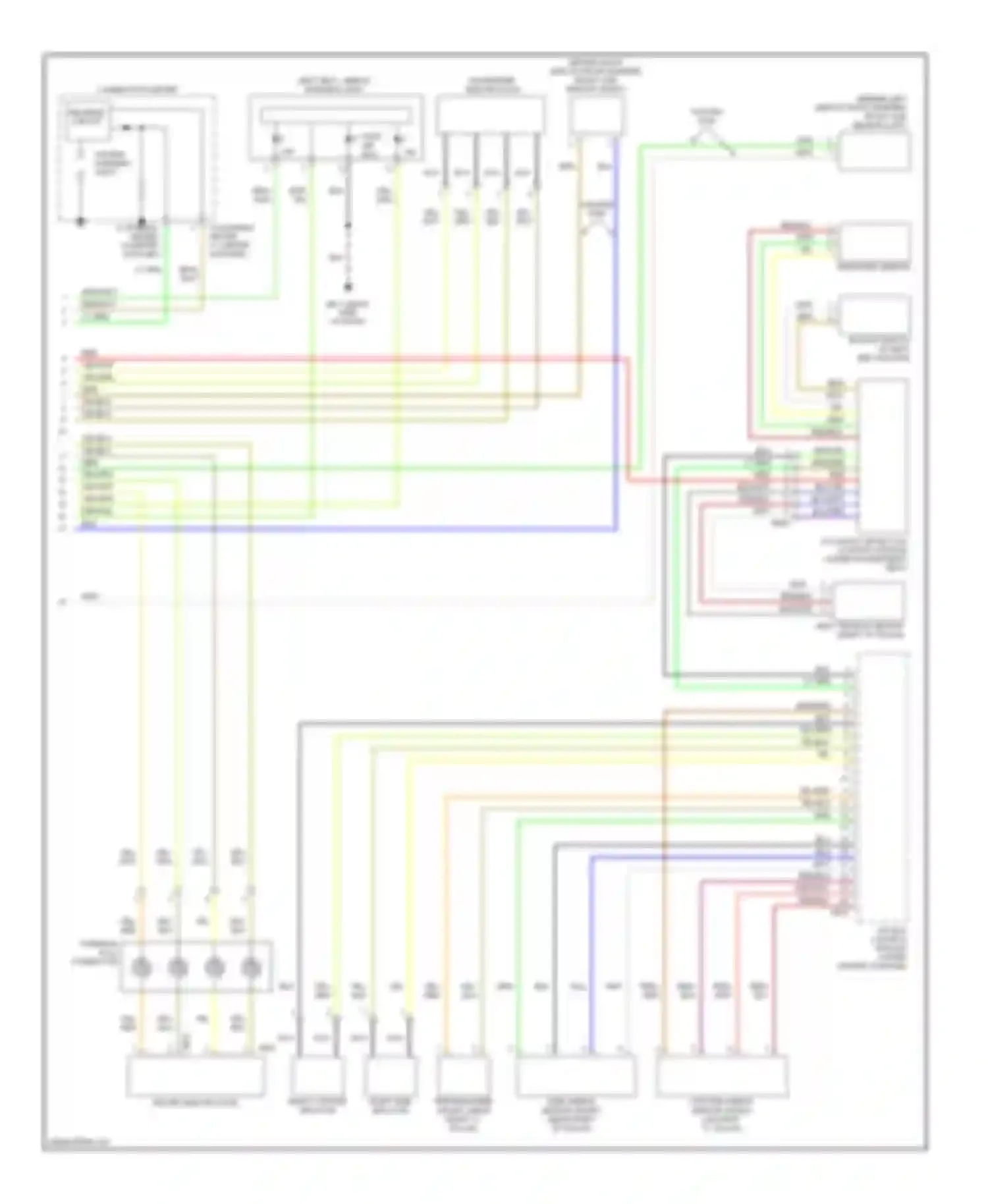 Legacy Subaru BL/BP facelift (2006-2009): Supplemental restraints circuit (2 of 2)