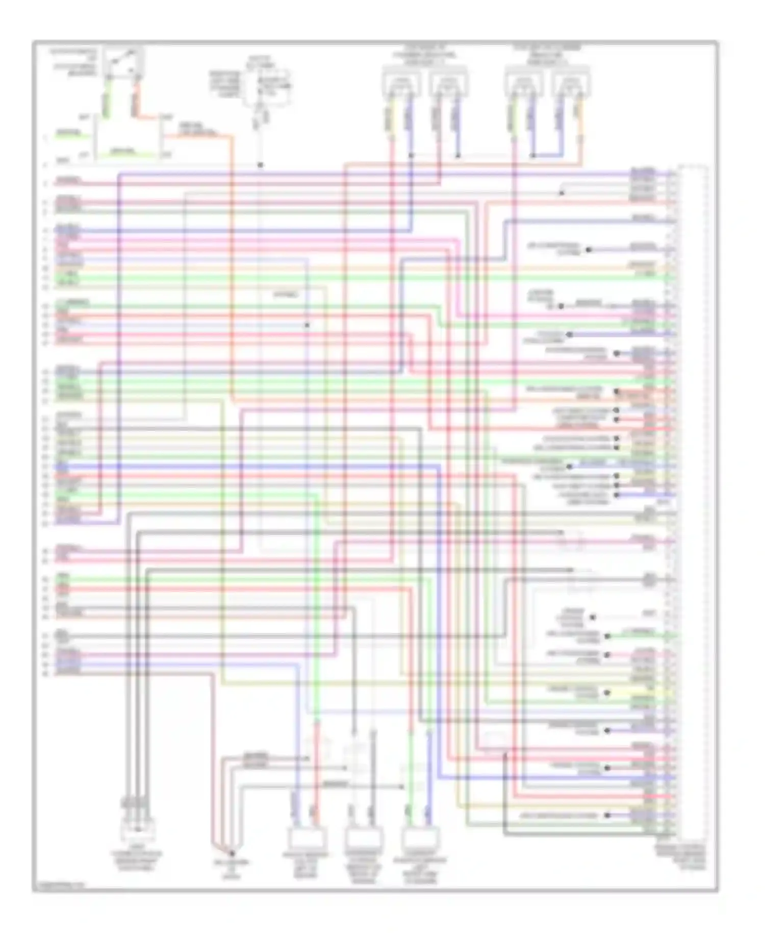 Wiring diagram air conditioning system for Subaru Legacy BL/BP facelift (2006-2009) (2 of 3)