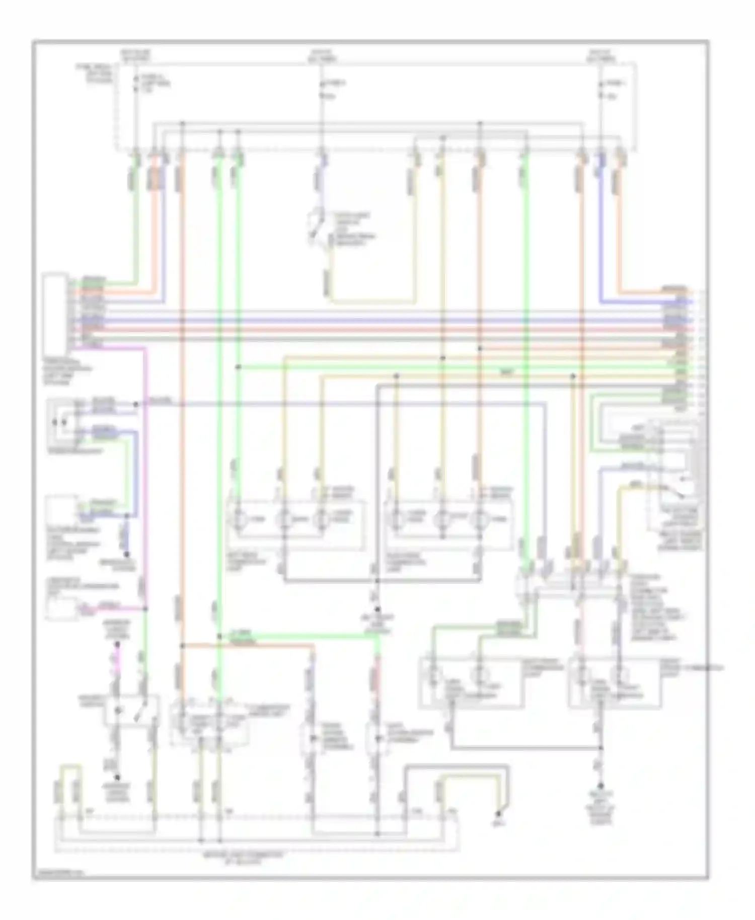 Wiring diagram hazard switch for Subaru Legacy BL/BP facelift (2006-2009) (1 of 3)