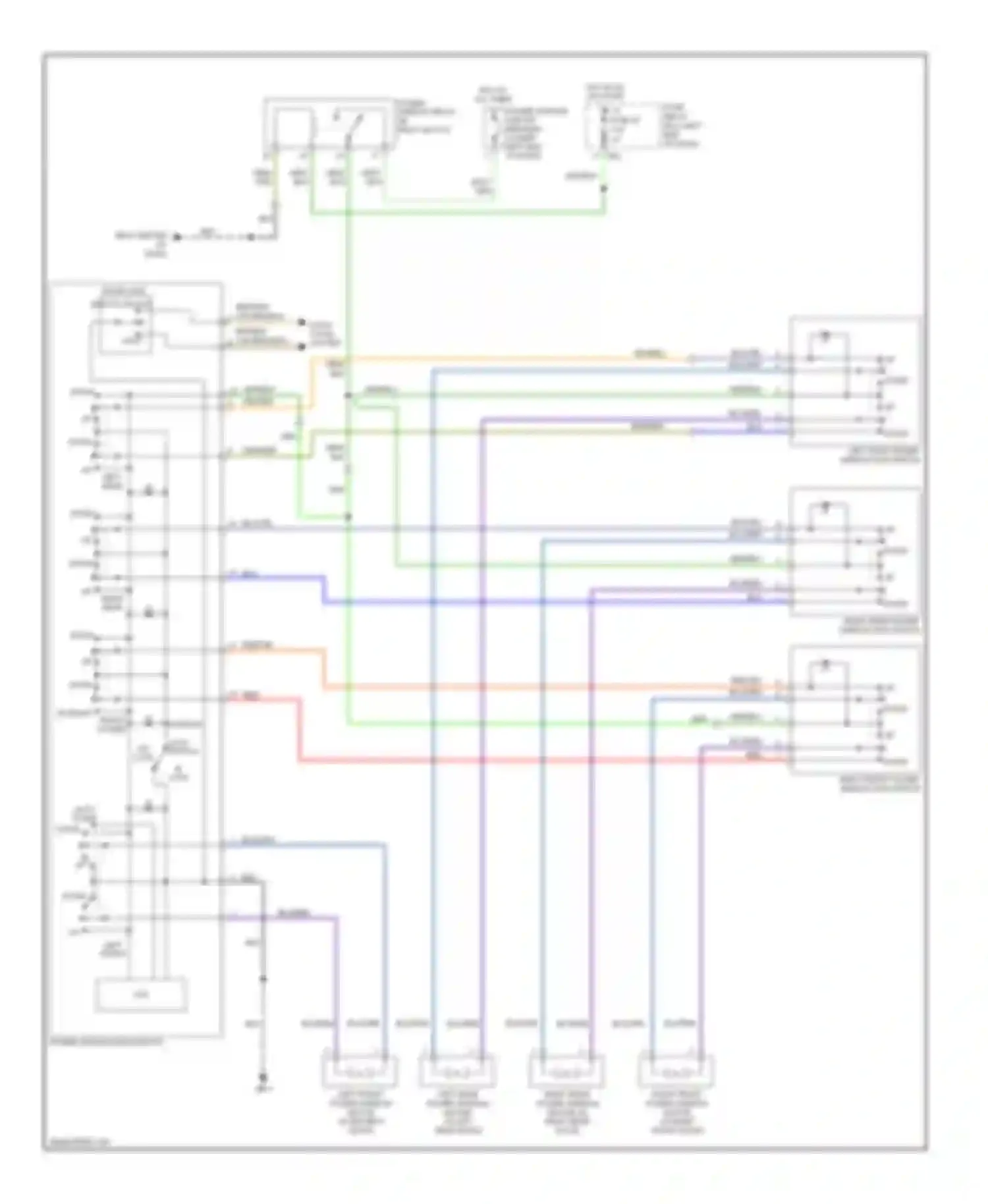 Wiring diagram hot at all times for Subaru Legacy BL/BP facelift (2006-2009) (34 of 41)