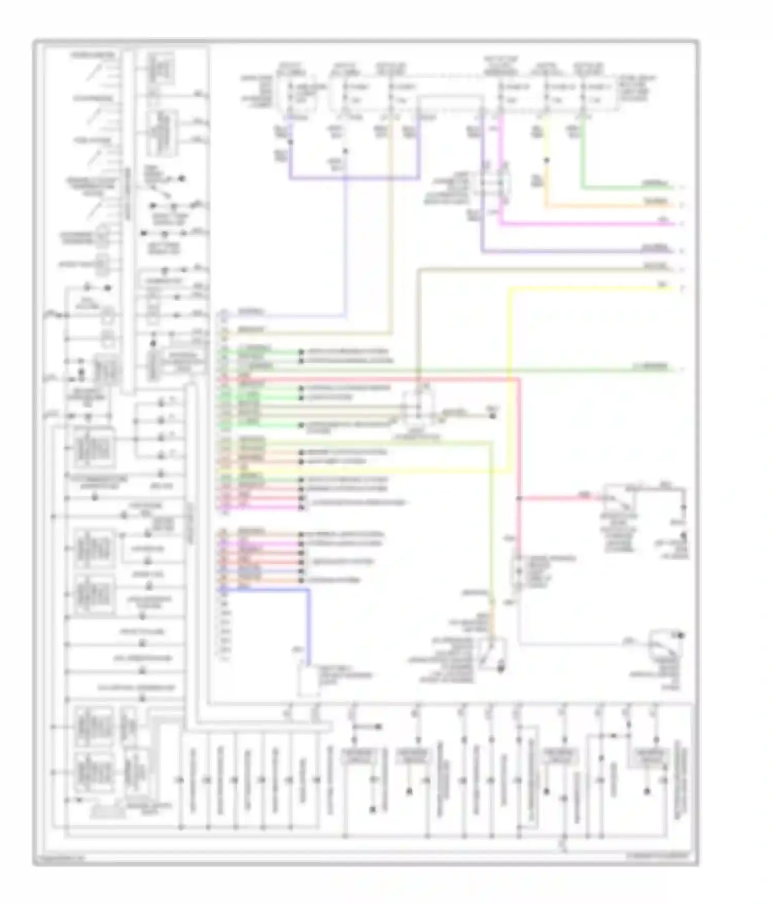 Wiring diagram left front door ind for Subaru Legacy BL/BP facelift (2006-2009) (2 of 2)