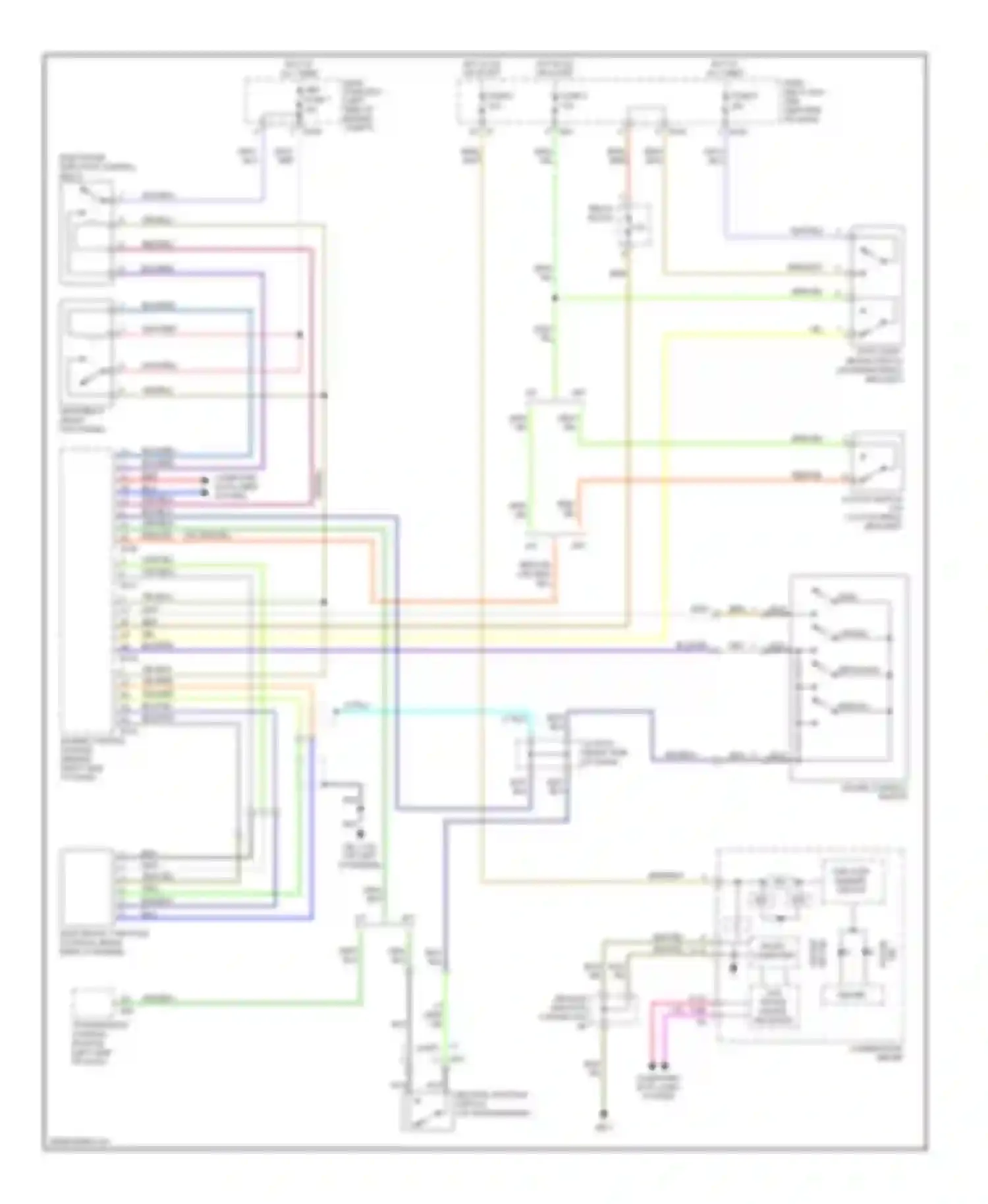 Wiring diagram of dash) for Subaru Legacy BL/BP facelift (2006-2009) (2 of 6)