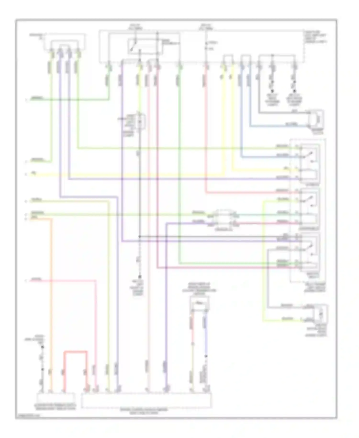Wiring diagram through j/c for Subaru Legacy BL/BP facelift (2006-2009) (6 of 6)