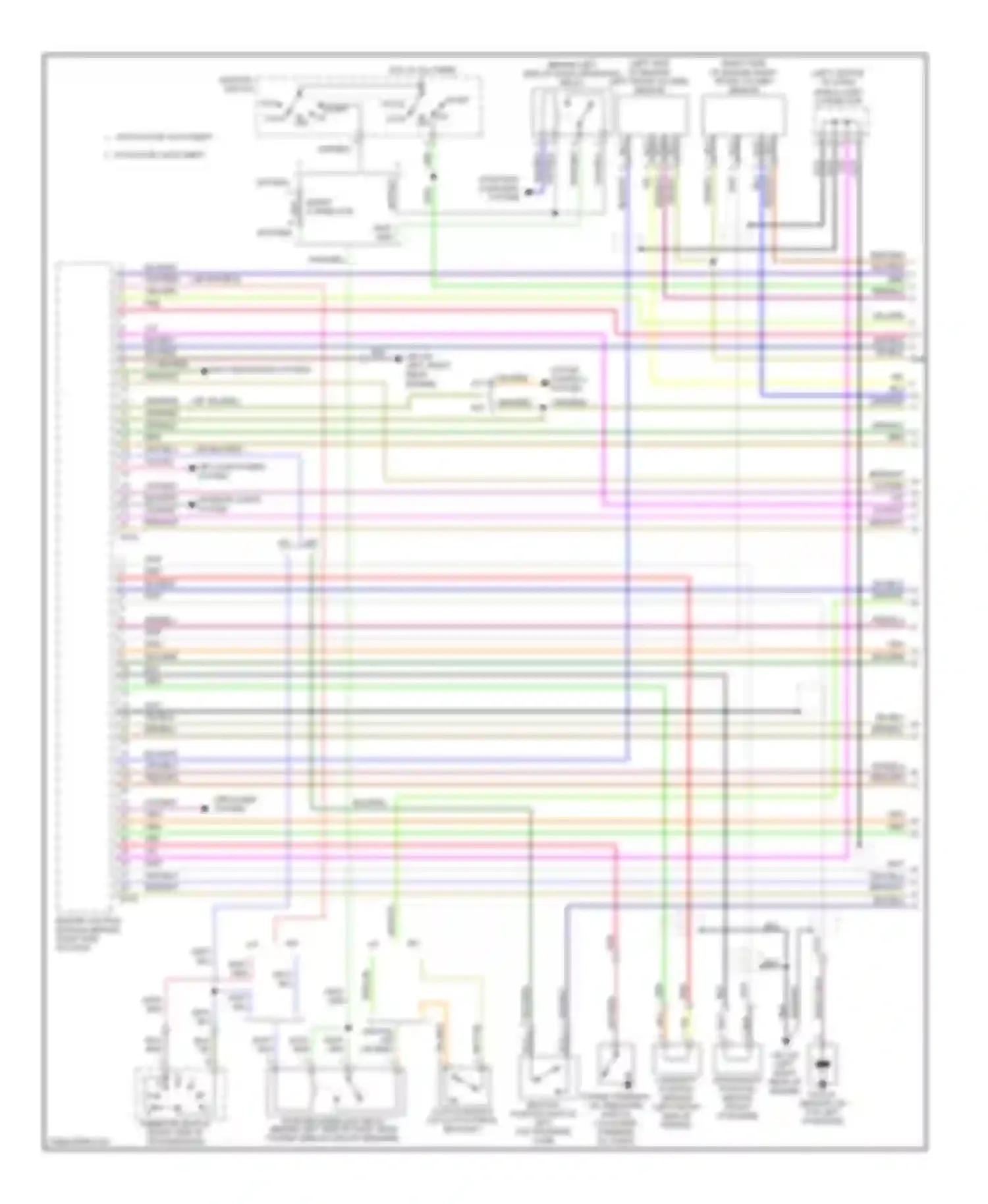 Legacy Subaru BL/BP (2003-2006): Wiring diagram engine performance 2.5l, with low emissions (1 of 4)