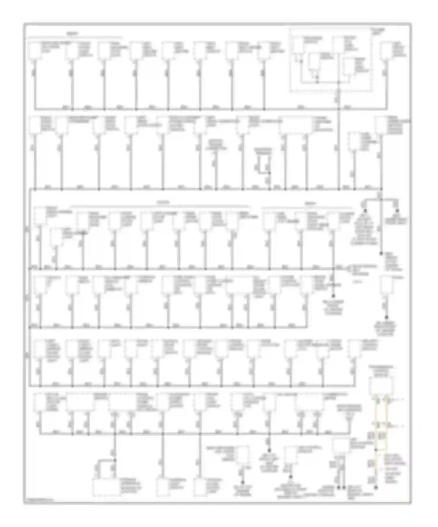 Legacy Subaru BL/BP (2003-2006): Ground distribution circuit (2 of 2)