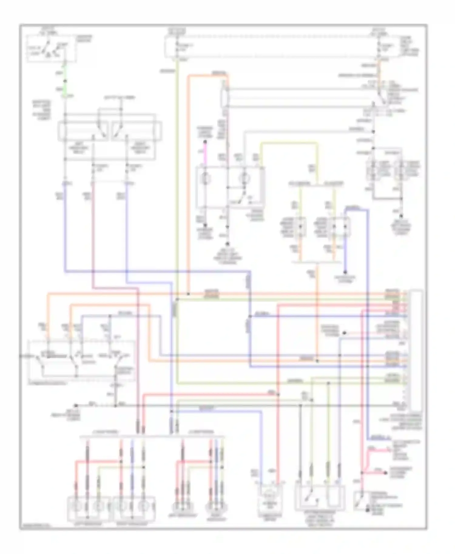 Legacy Subaru BL/BP (2003-2006): Headlamps circuit