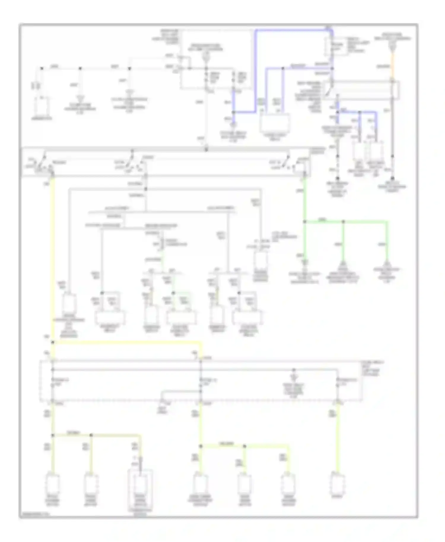 Legacy Subaru BL/BP (2003-2006): Power distribution circuit (2 of 4)