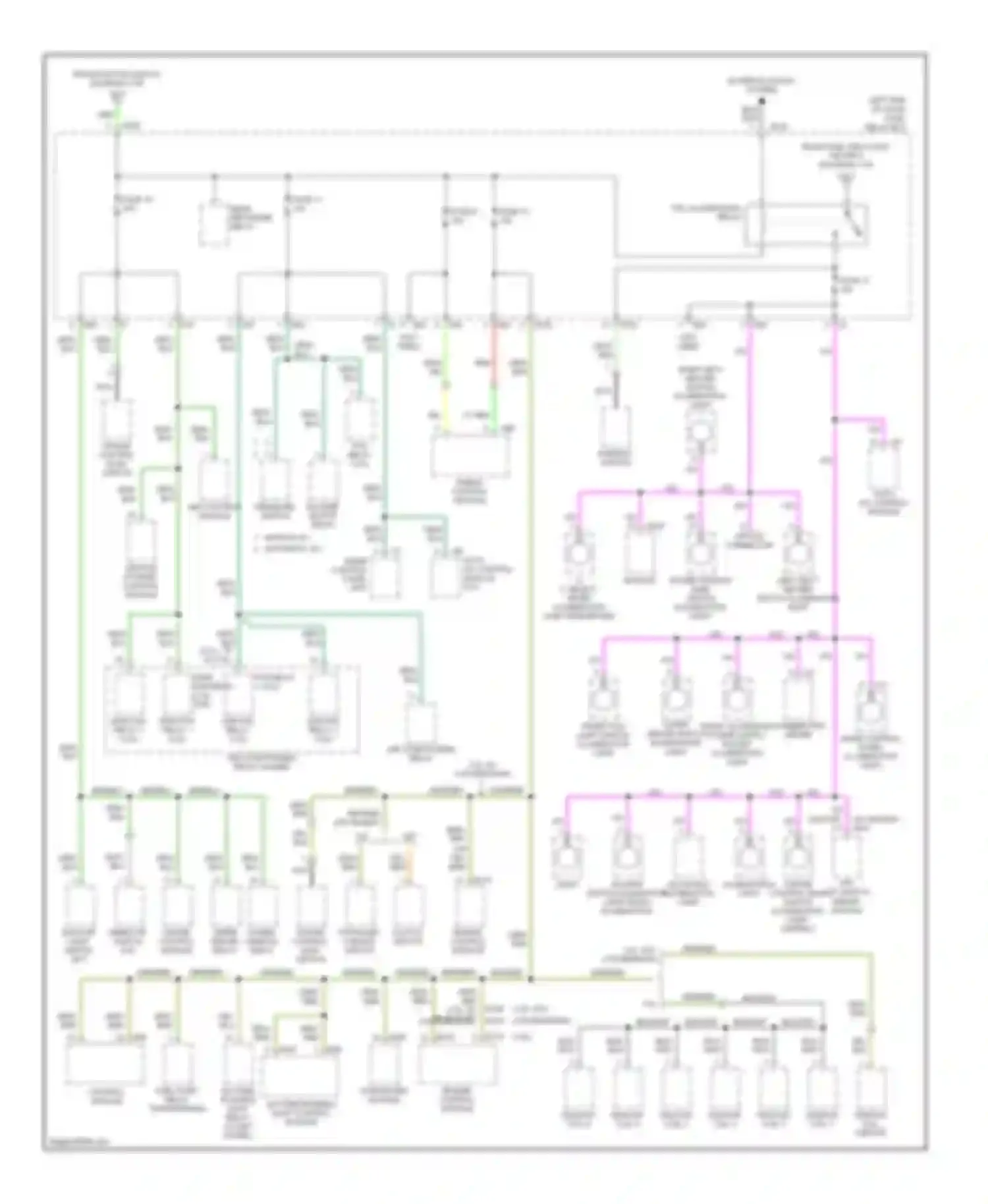 Legacy Subaru BL/BP (2003-2006): Power distribution circuit (3 of 4)
