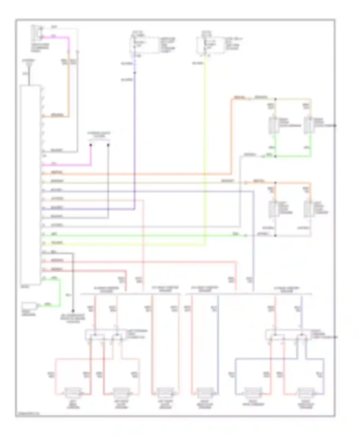 Legacy Subaru BL/BP (2003-2006): Radio circuit, without macintosh audio system