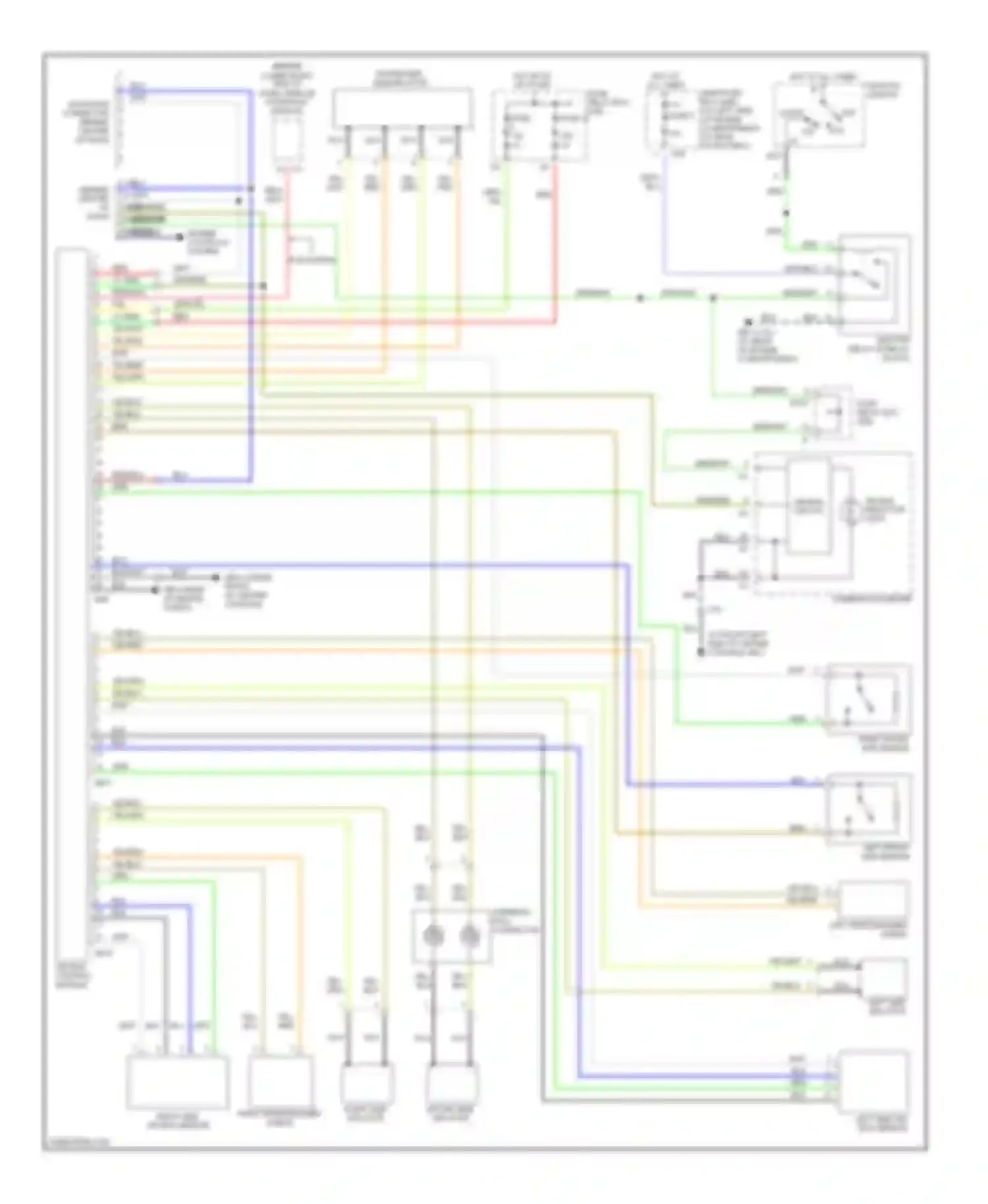 Legacy Subaru BL/BP (2003-2006): Supplemental restraints circuit