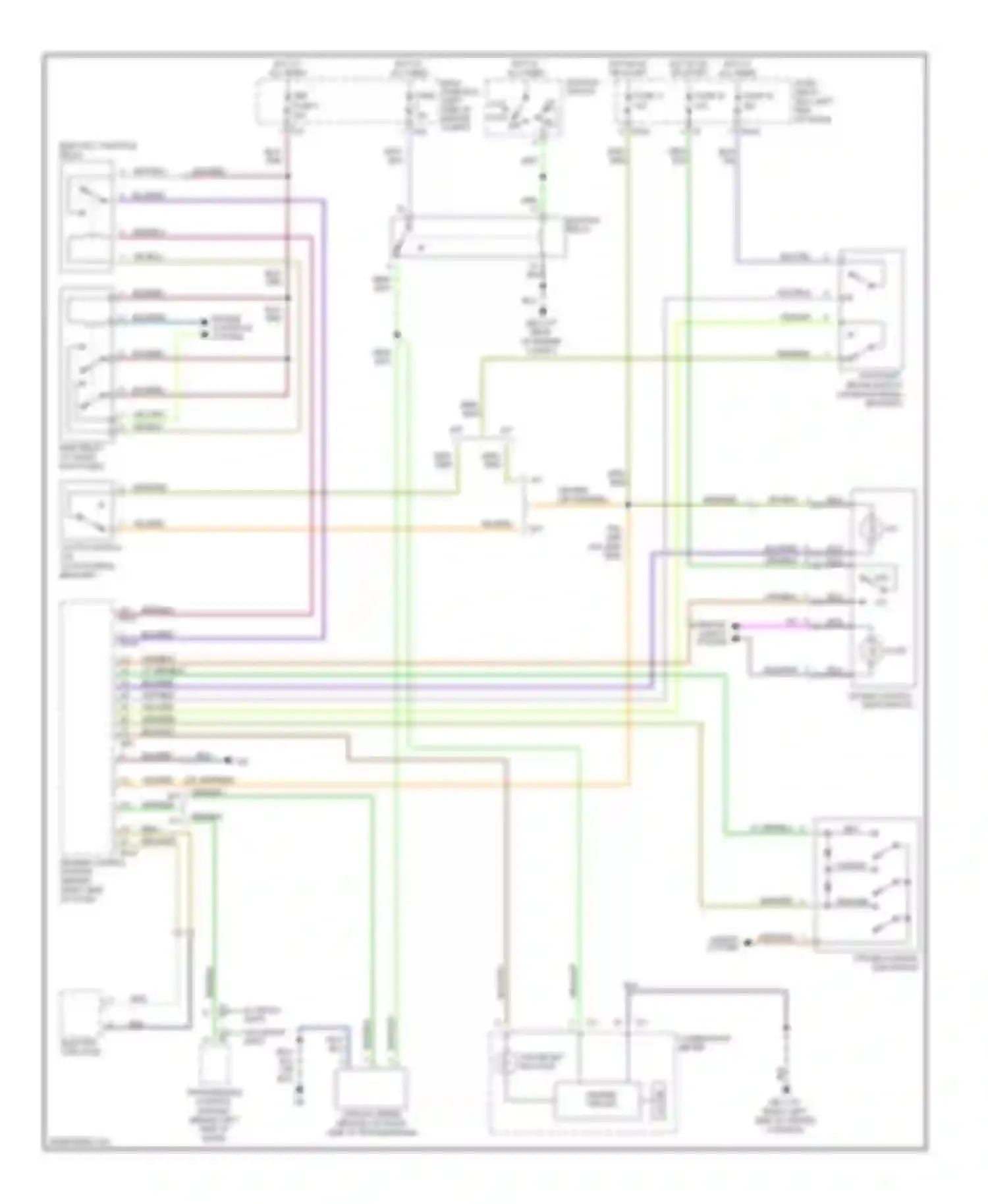Wiring diagram horns system for Subaru Legacy BL/BP (2003-2006) (1 of 3)