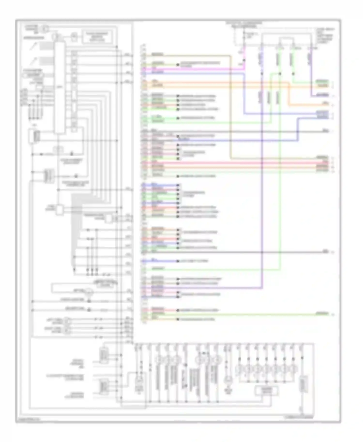Wiring diagram hot w/ tail, illumination relay energized for Subaru Legacy BL/BP (2003-2006) (4 of 4)