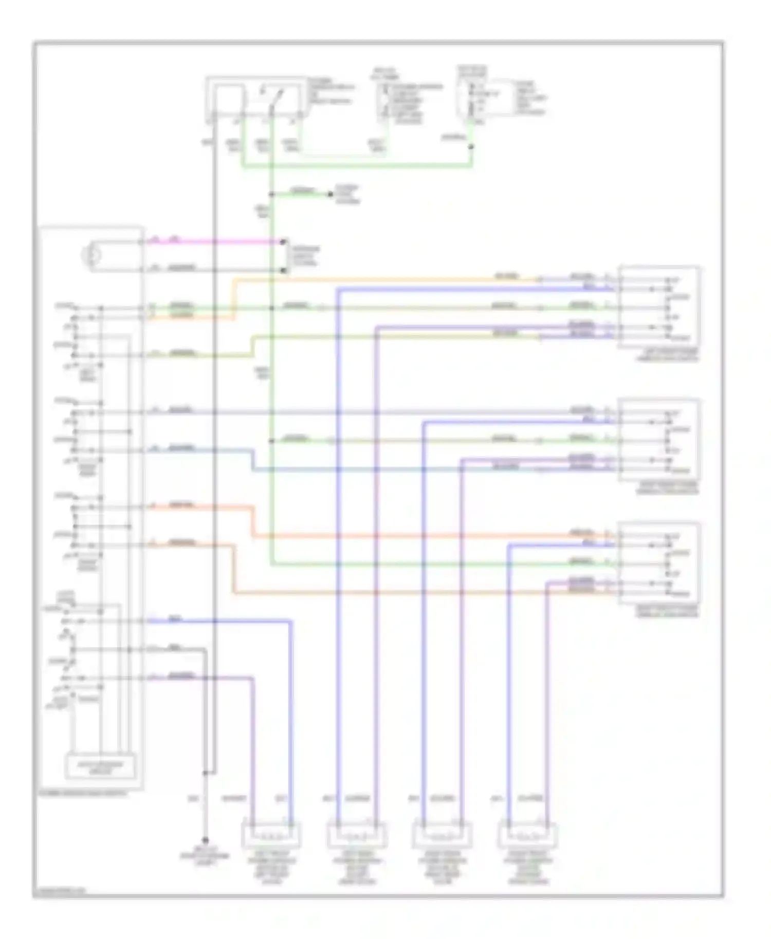 Wiring diagram up right rear for Subaru Legacy BL/BP (2003-2006) (1 of 1)