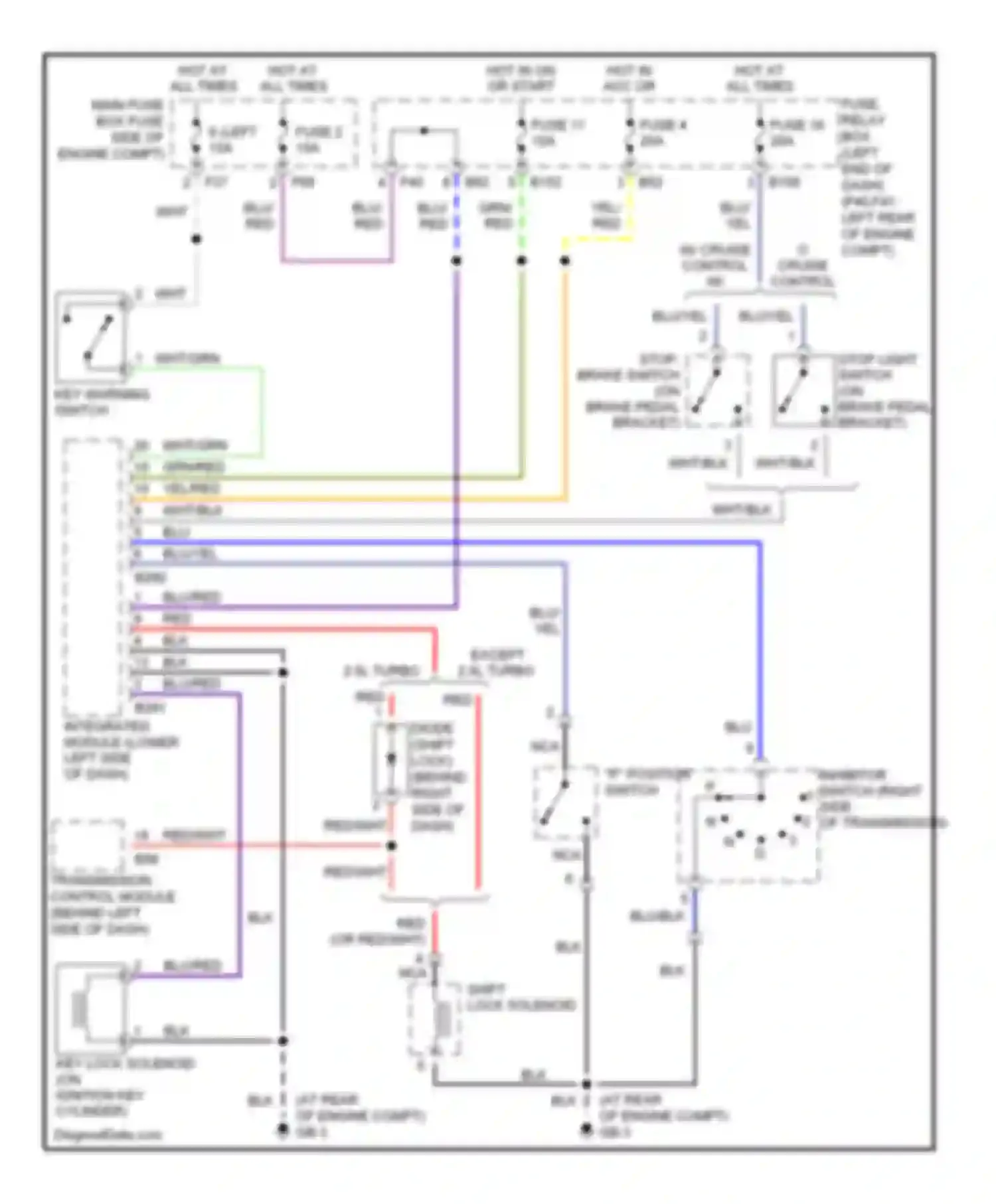 Wiring diagram wht for Subaru Legacy BL/BP (2003-2006) (37 of 47)