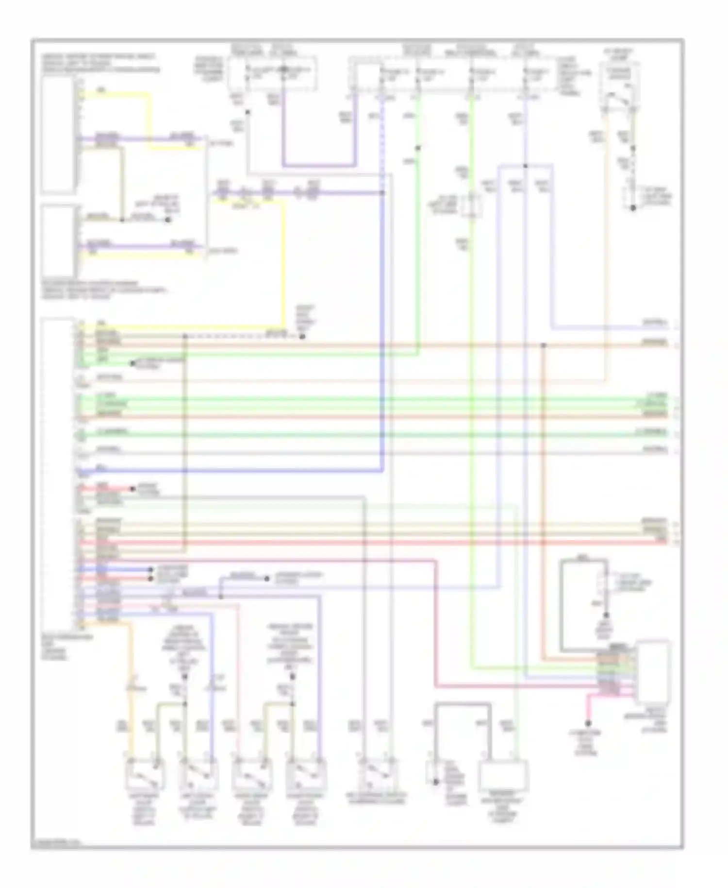 Legacy Subaru BM/BR facelift (2012-2014): Forced entry circuit, without keyless access (1 of 2)