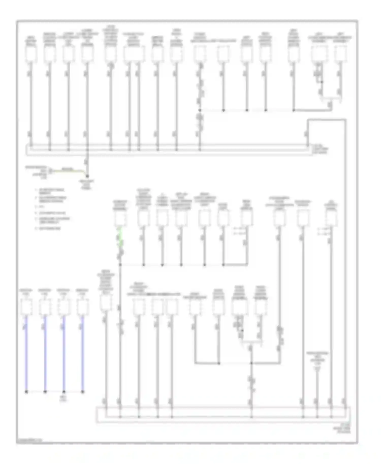 Legacy Subaru BM/BR facelift (2012-2014): Ground distribution circuit (2 of 4)