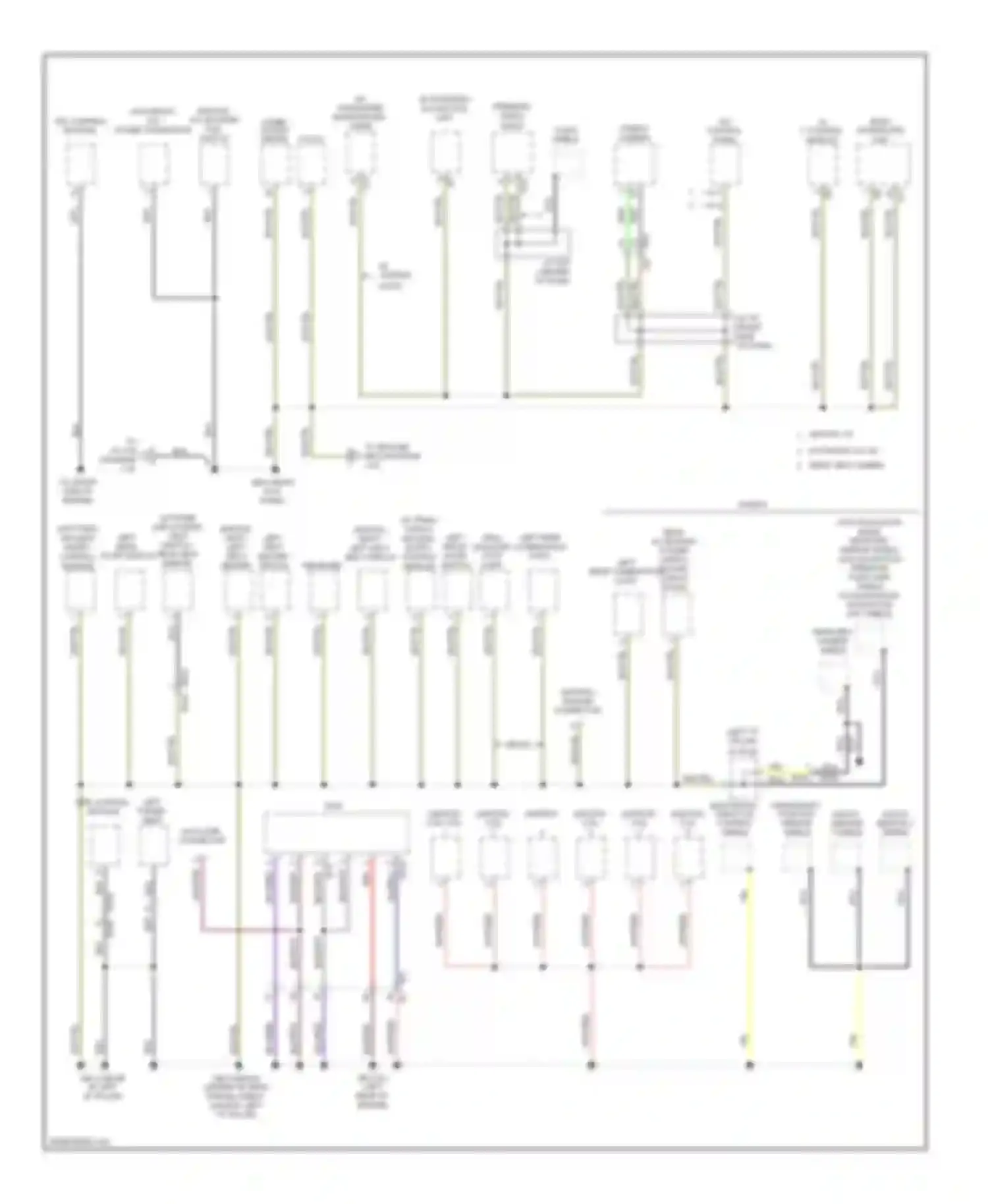 Legacy Subaru BM/BR facelift (2012-2014): Ground distribution circuit (3 of 4)
