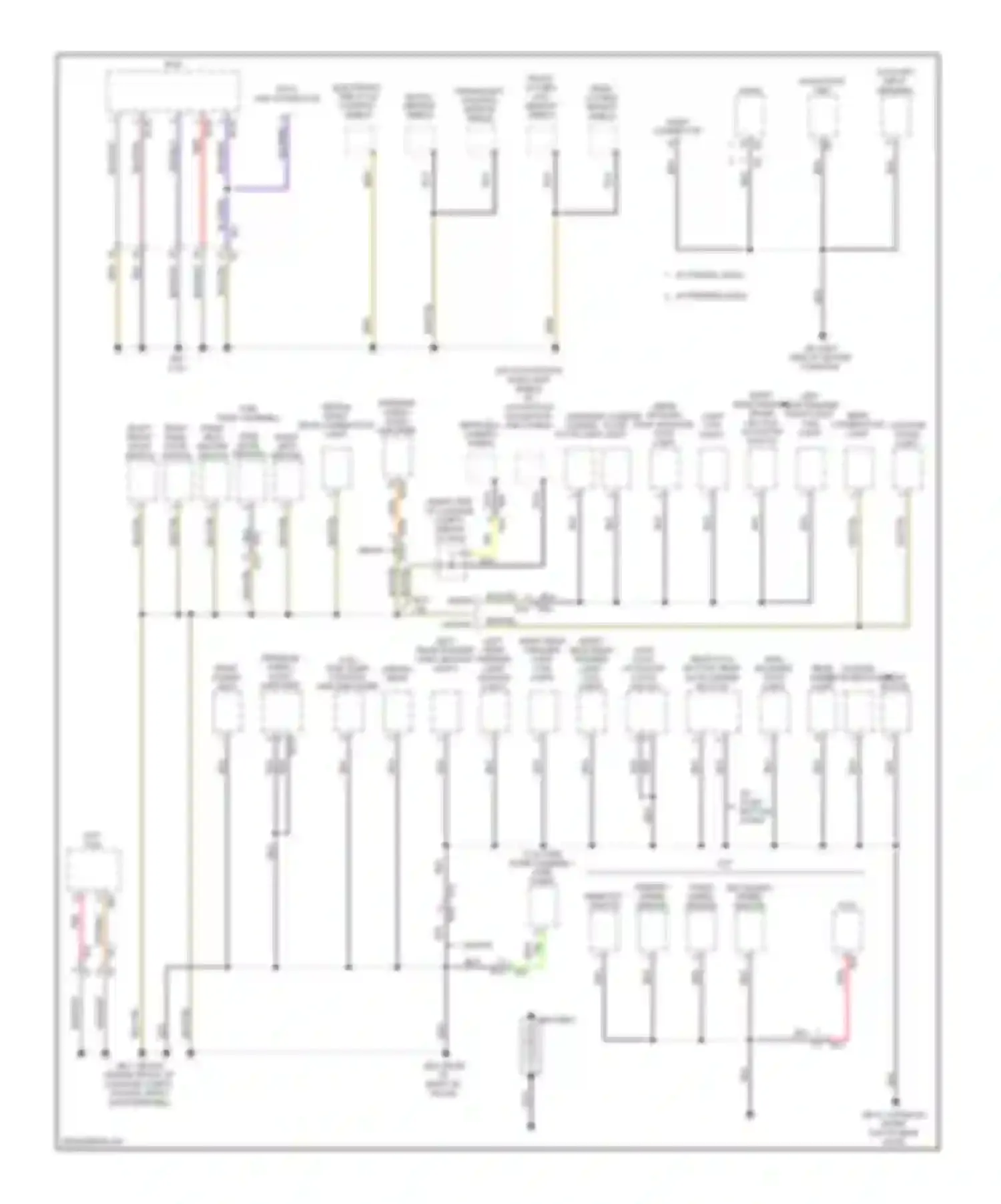 Legacy Subaru BM/BR facelift (2012-2014): Ground distribution circuit (4 of 4)