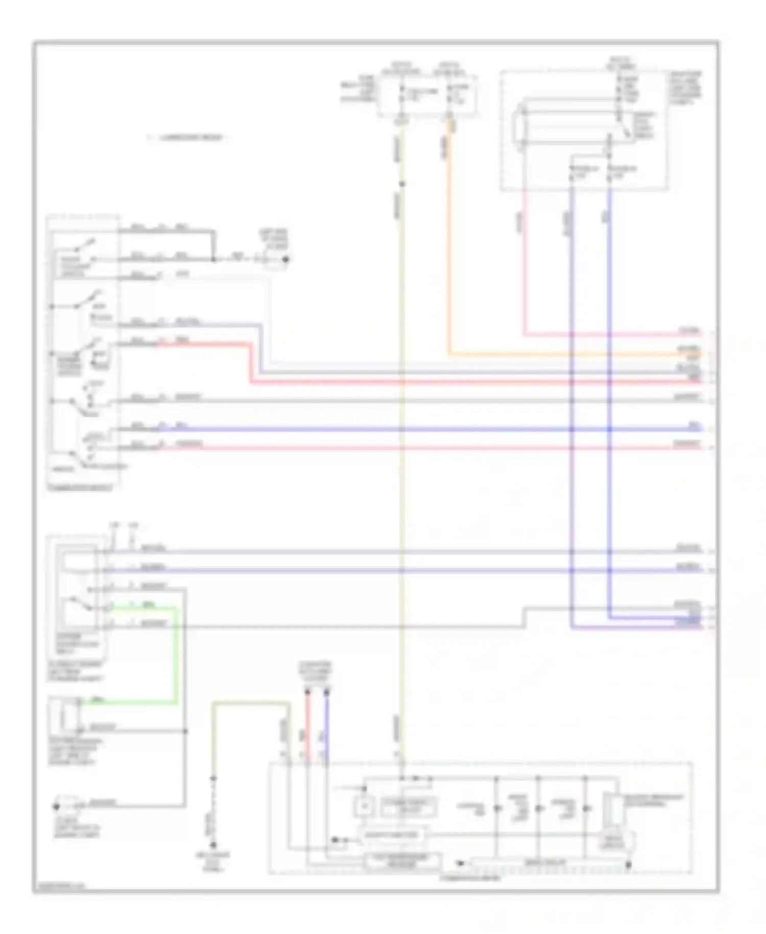 Legacy Subaru BM/BR facelift (2012-2014): Headlights circuit (1 of 2)