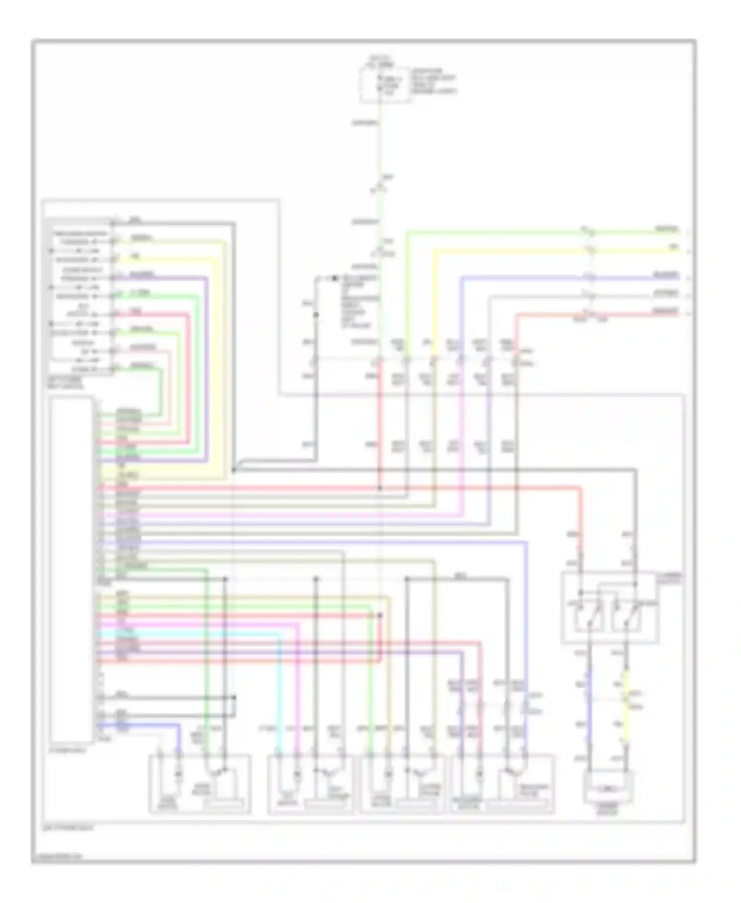 Legacy Subaru BM/BR facelift (2012-2014): Memory systems circuit (1 of 2)