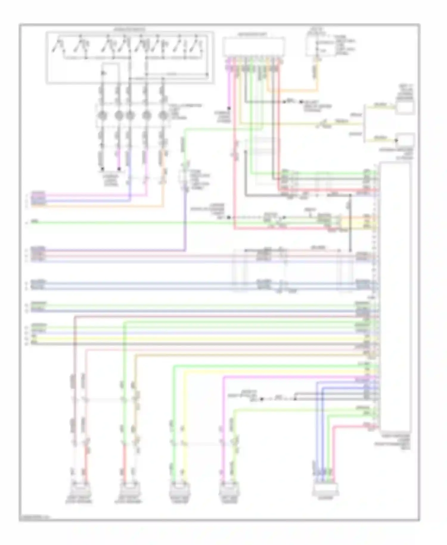 Legacy Subaru BM/BR facelift (2012-2014): Navigation circuit (2 of 2)
