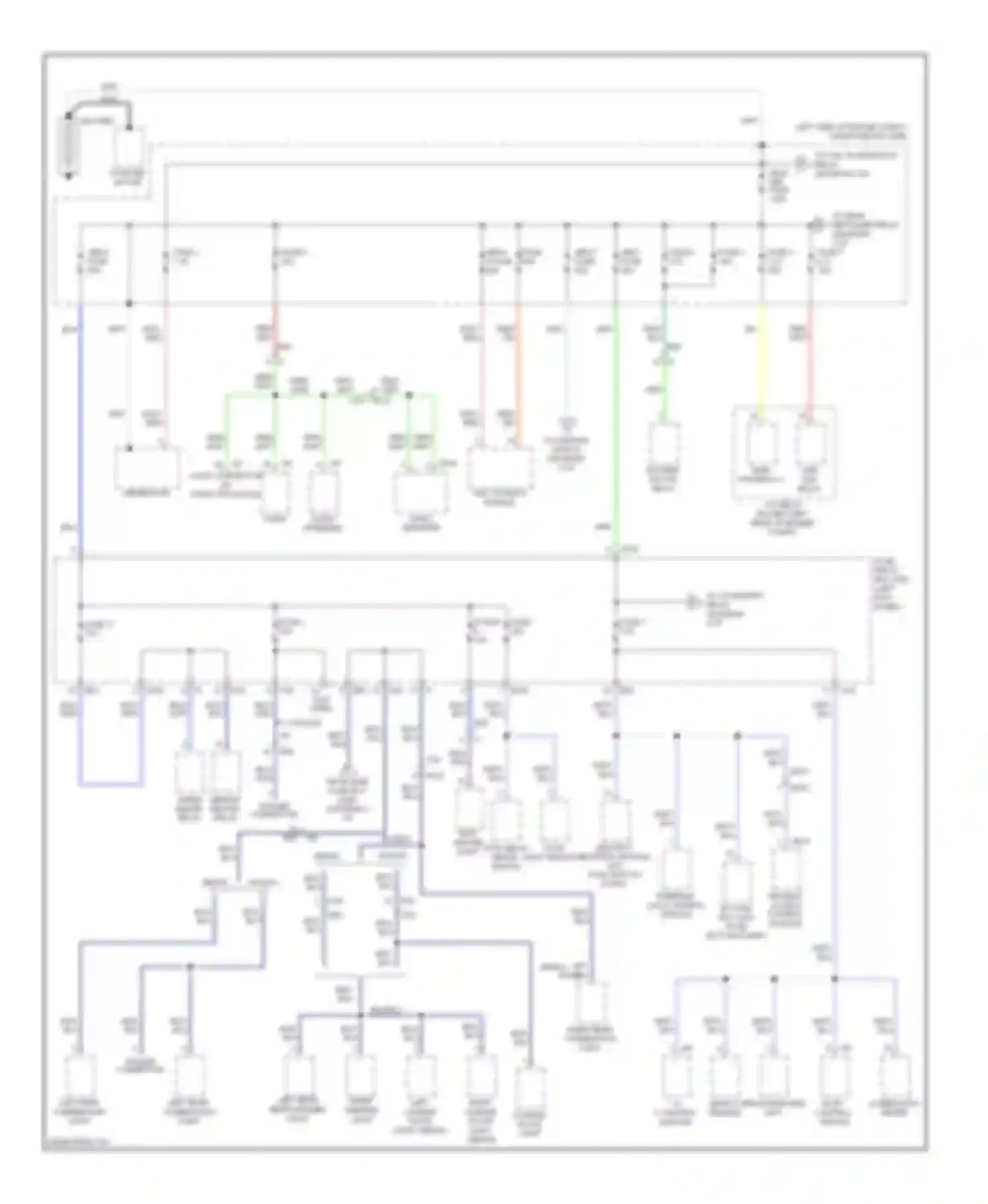 Legacy Subaru BM/BR facelift (2012-2014): Power distribution circuit (1 of 6)