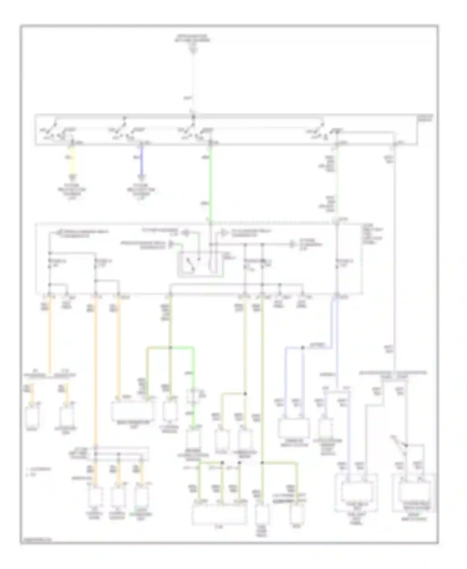 Legacy Subaru BM/BR facelift (2012-2014): Power distribution circuit (2 of 6)