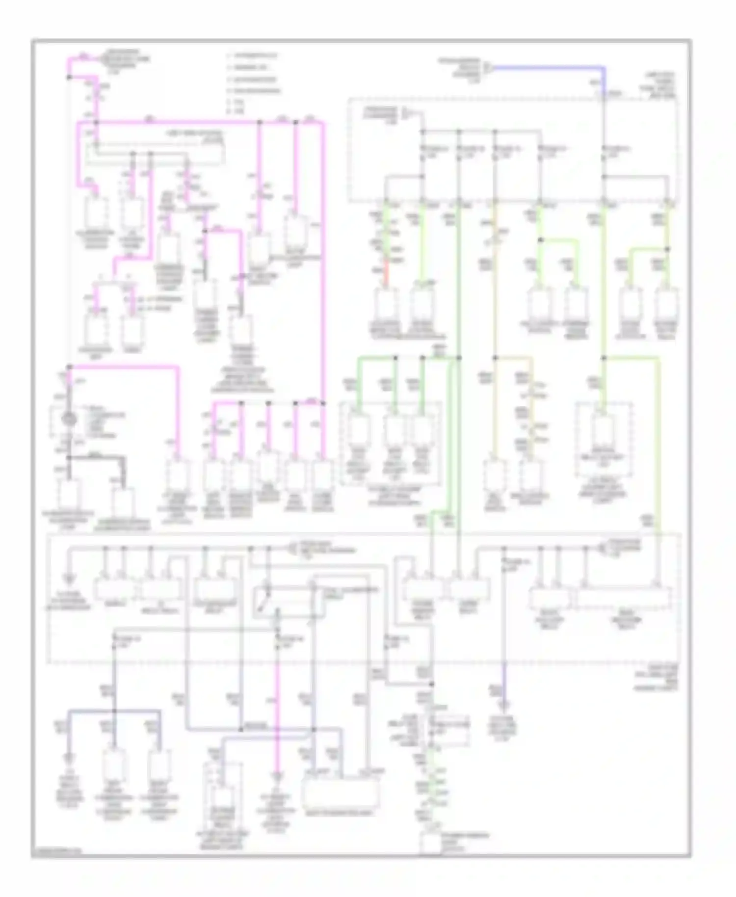 Legacy Subaru BM/BR facelift (2012-2014): Power distribution circuit (3 of 6)