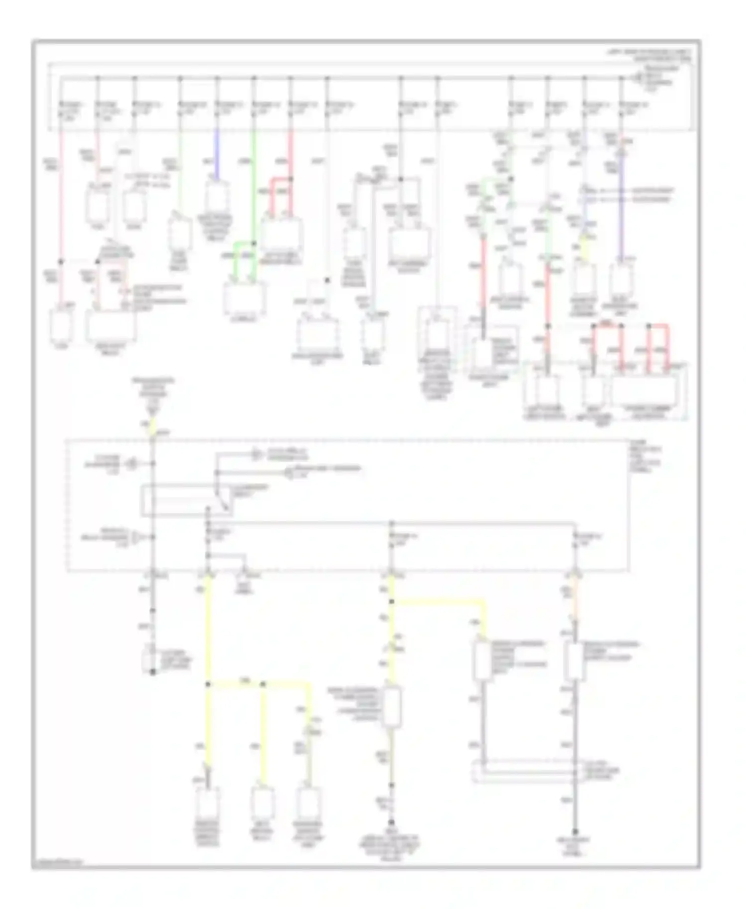 Legacy Subaru BM/BR facelift (2012-2014): Power distribution circuit (4 of 6)