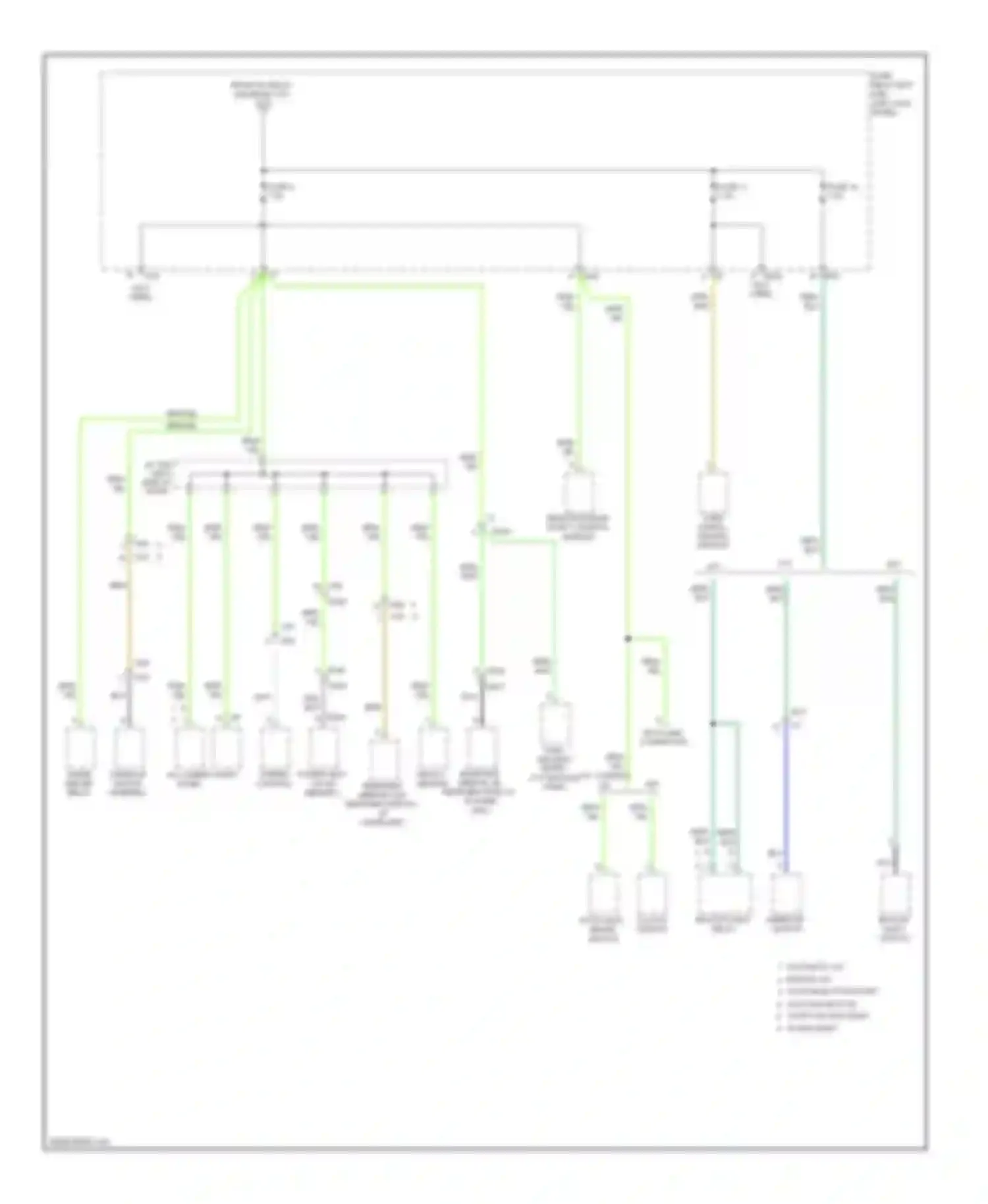 Legacy Subaru BM/BR facelift (2012-2014): Power distribution circuit (5 of 6)