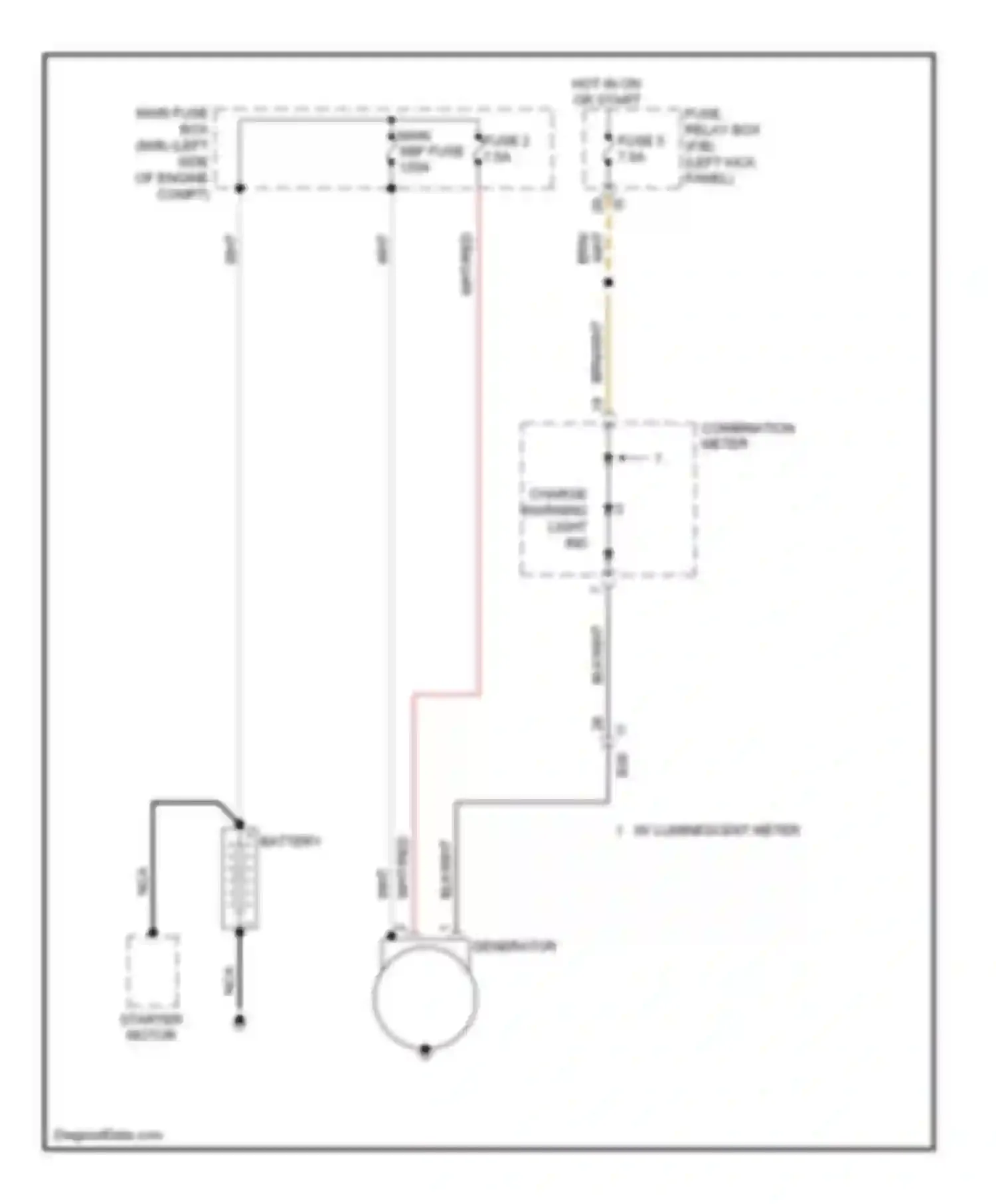 Legacy Subaru BM/BR facelift (2012-2014): 2.5l, charging circuit
