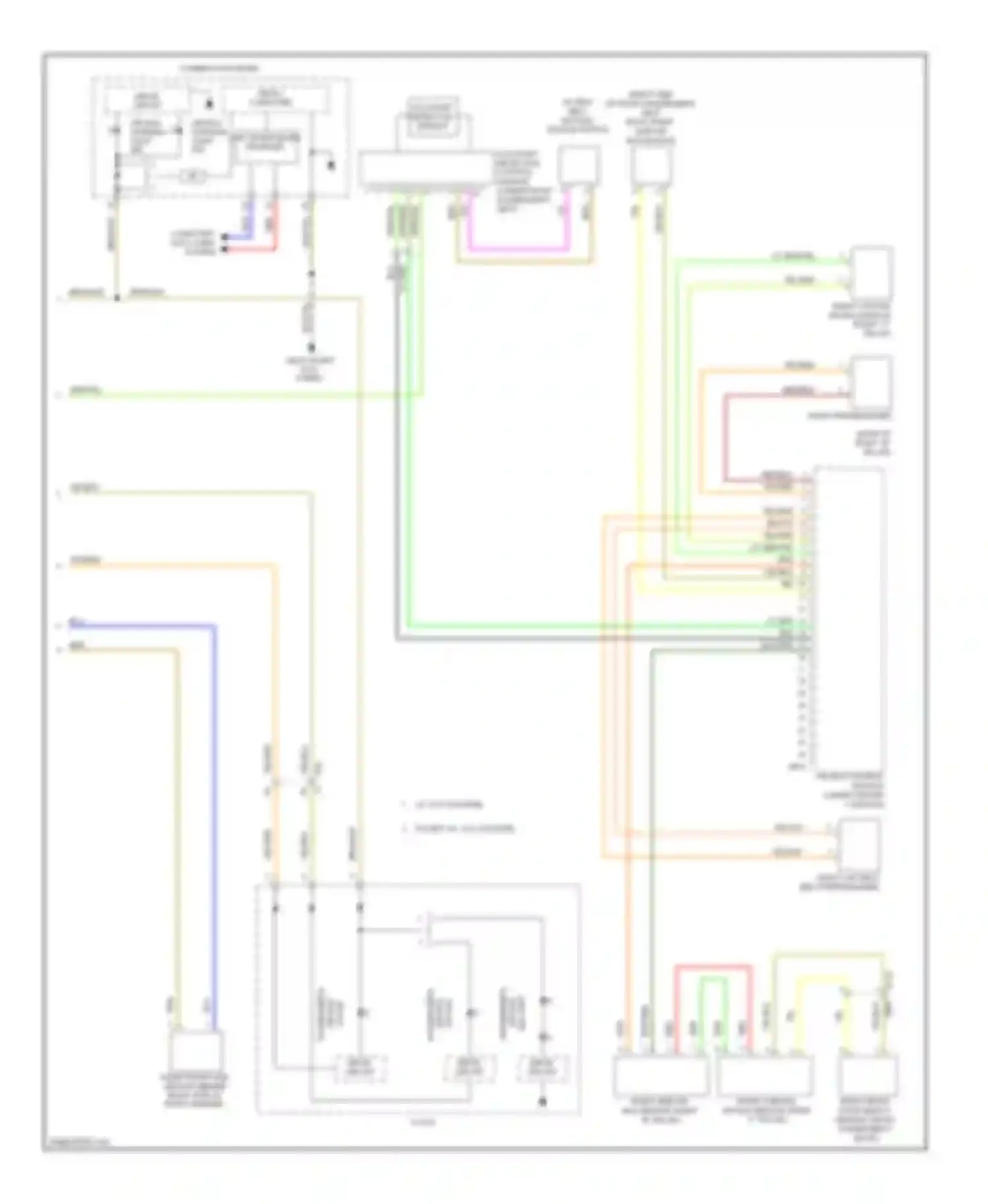 Legacy Subaru BM/BR facelift (2012-2014): Supplemental restraints circuit (2 of 2)