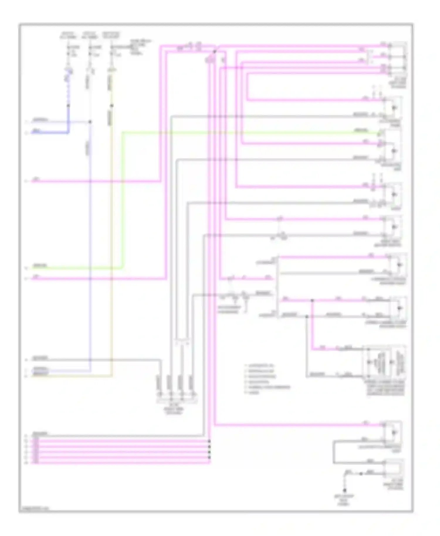 Wiring diagram a/c control panel for Subaru Legacy BM/BR facelift (2012-2014) (8 of 10)