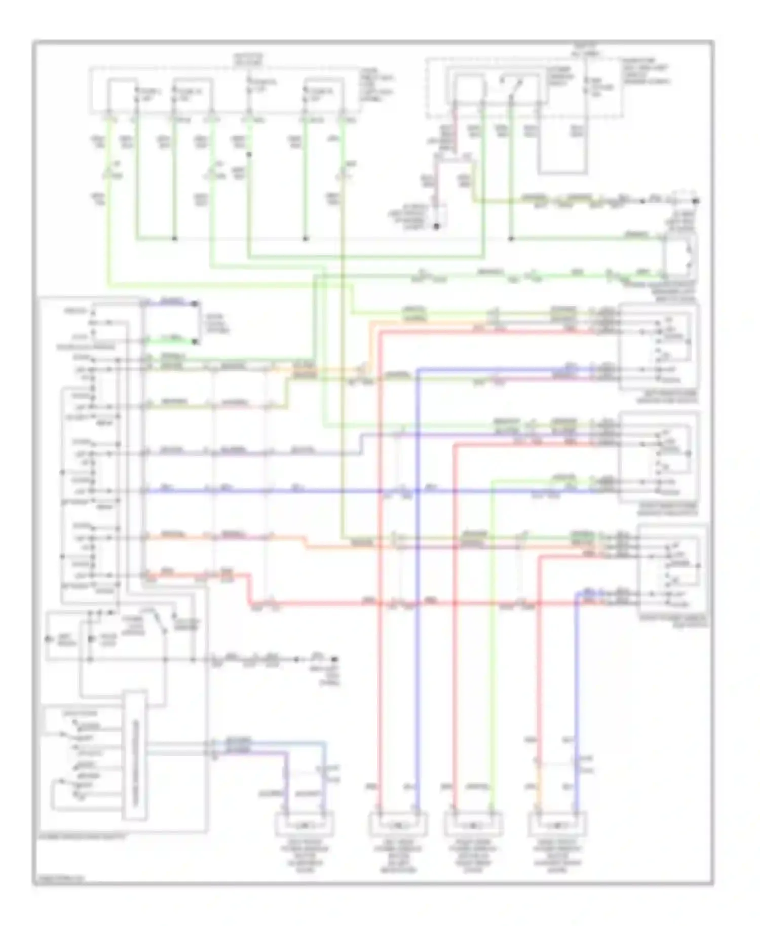 Wiring diagram auto down for Subaru Legacy BM/BR facelift (2012-2014) (1 of 1)