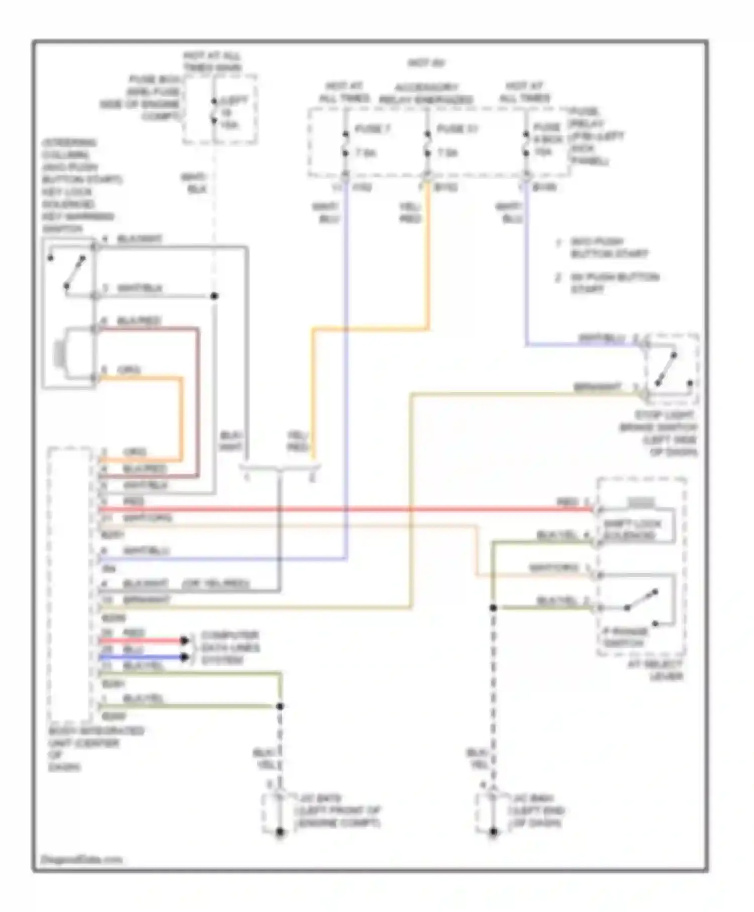 Wiring diagram computer data lines system for Subaru Legacy BM/BR facelift (2012-2014) (50 of 63)