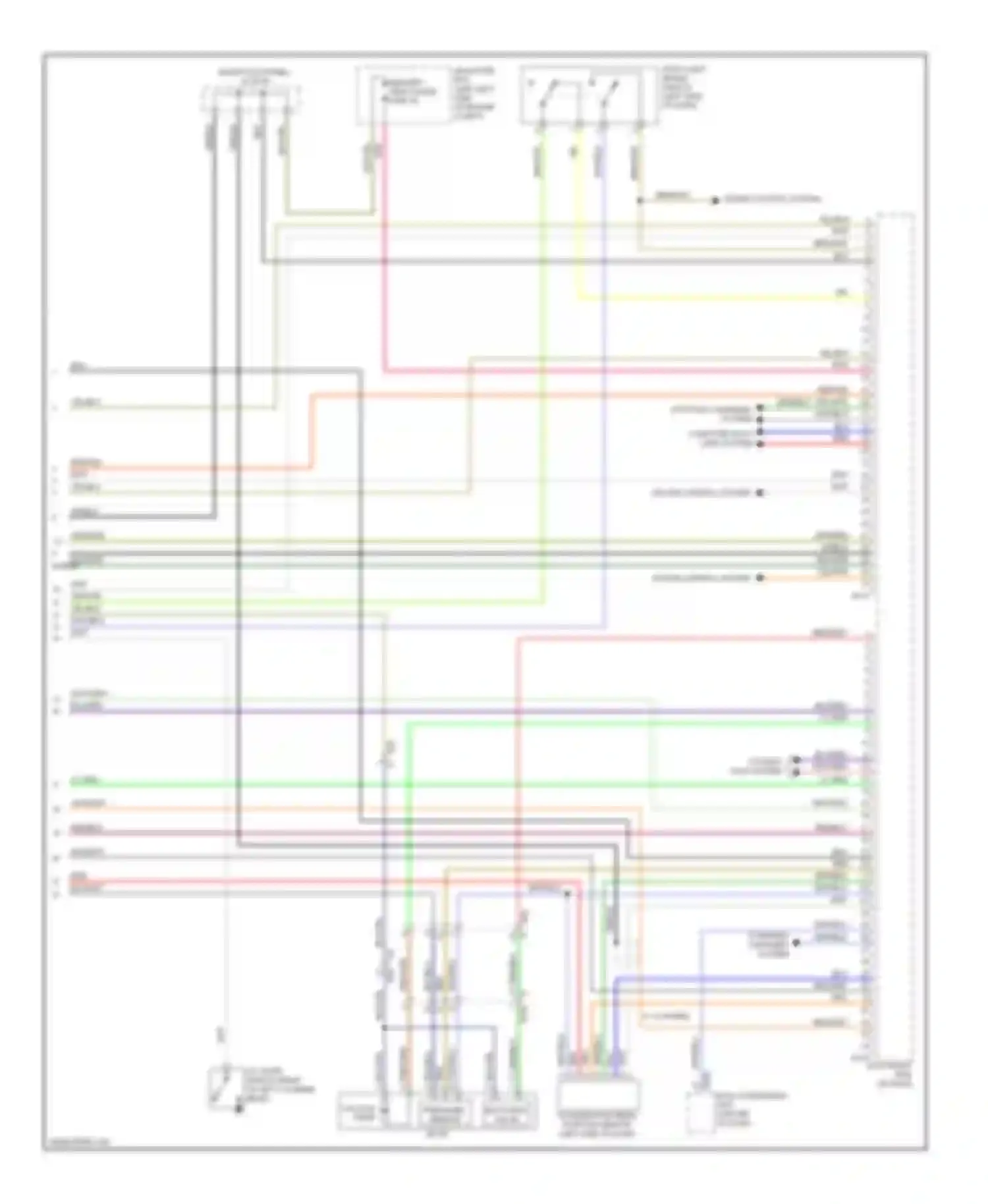 Wiring diagram cruise control system for Subaru Legacy BM/BR facelift (2012-2014) (1 of 1)