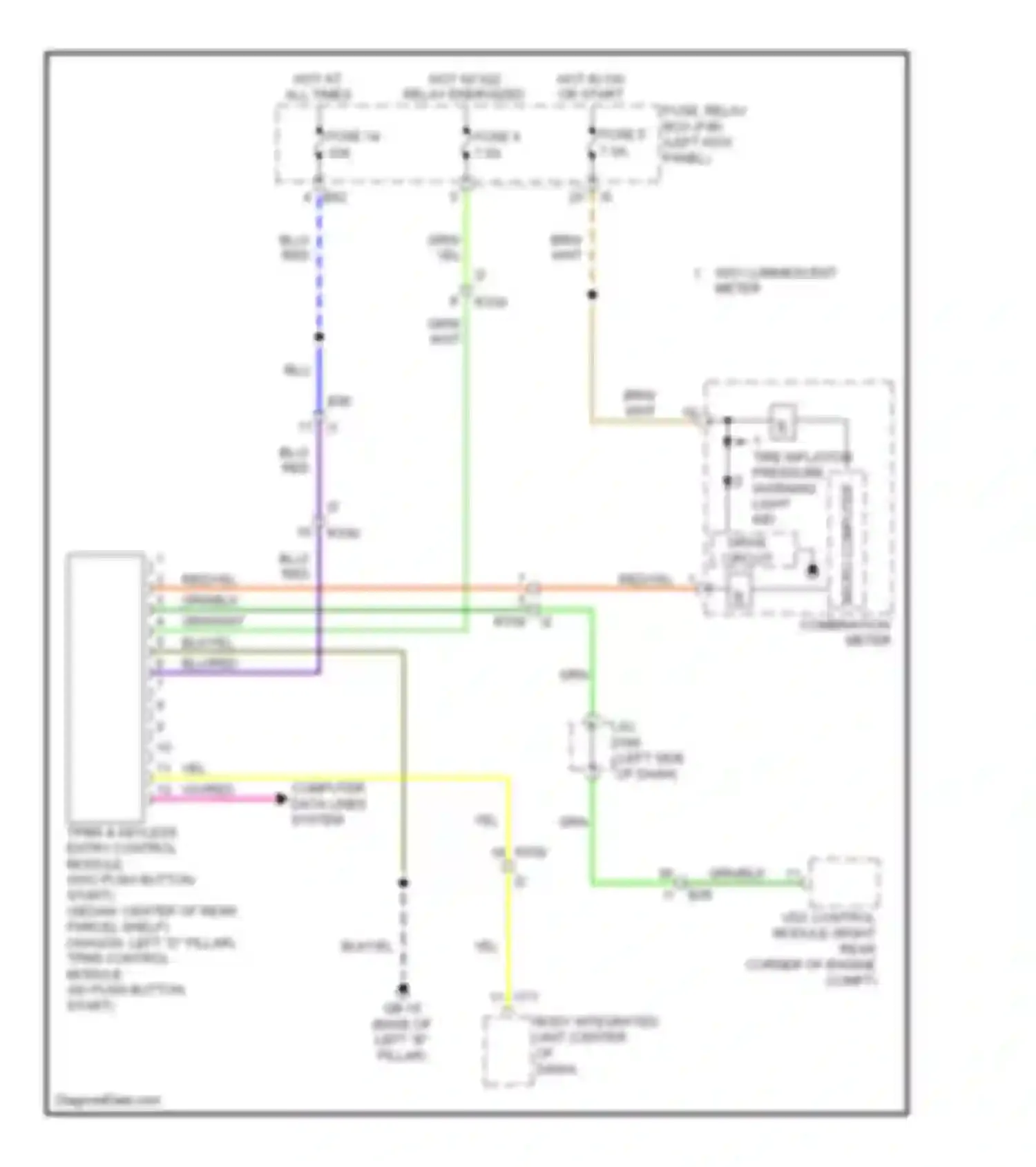 Wiring diagram grn/blk for Subaru Legacy BM/BR facelift (2012-2014) (33 of 33)