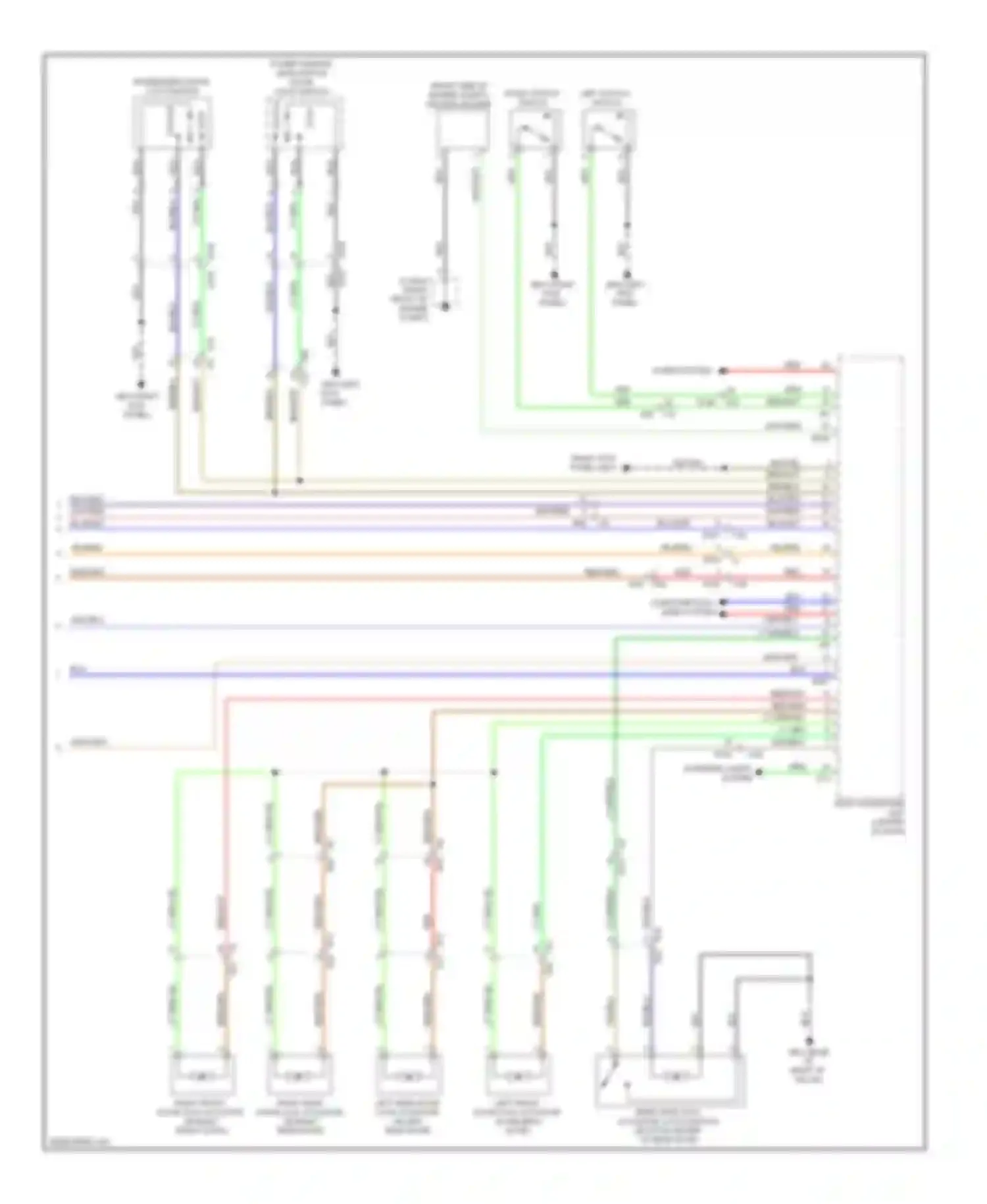 Wiring diagram horns system for Subaru Legacy BM/BR facelift (2012-2014) (1 of 4)