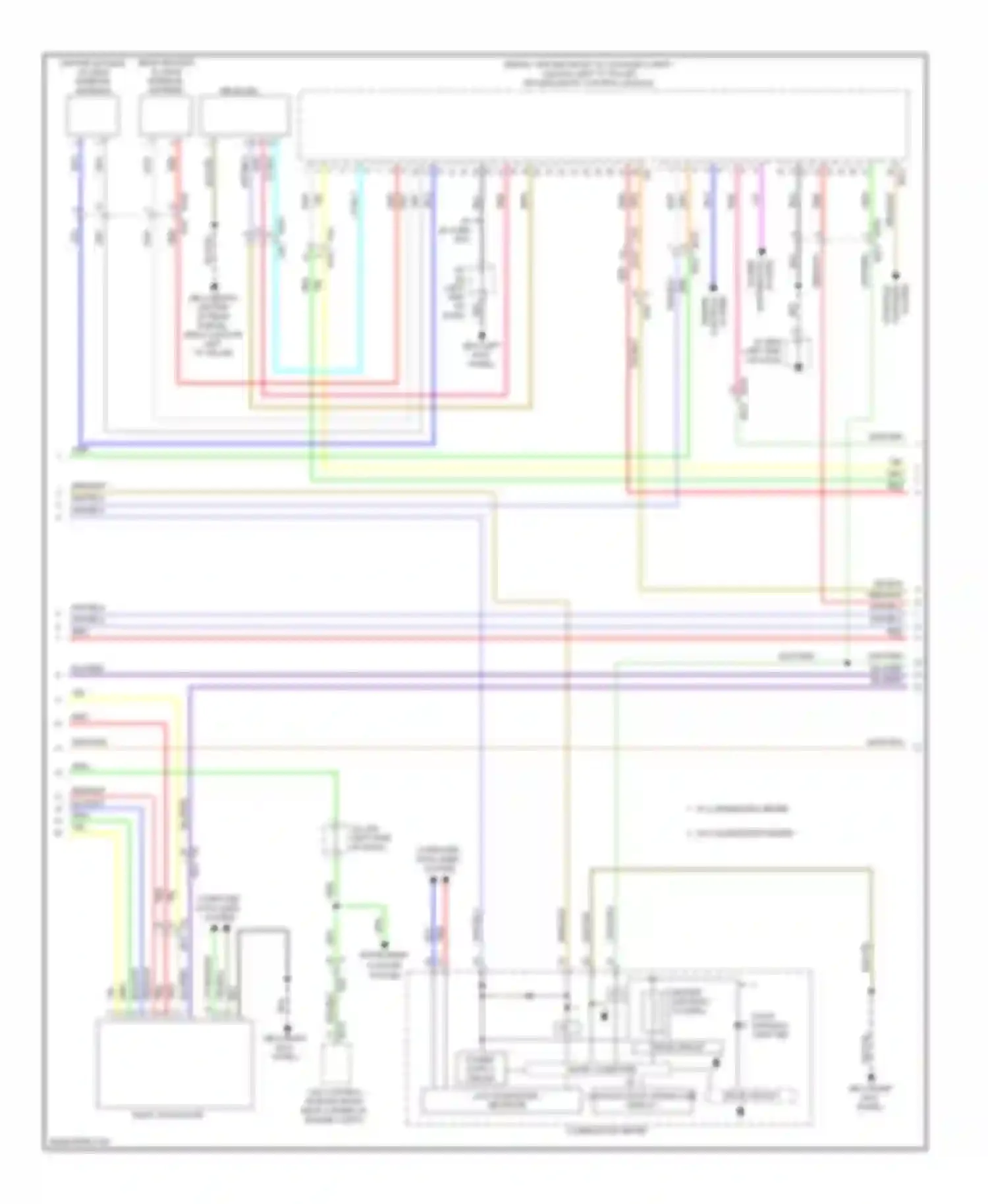 Wiring diagram lcd each door open/close display for Subaru Legacy BM/BR facelift (2012-2014) (1 of 2)