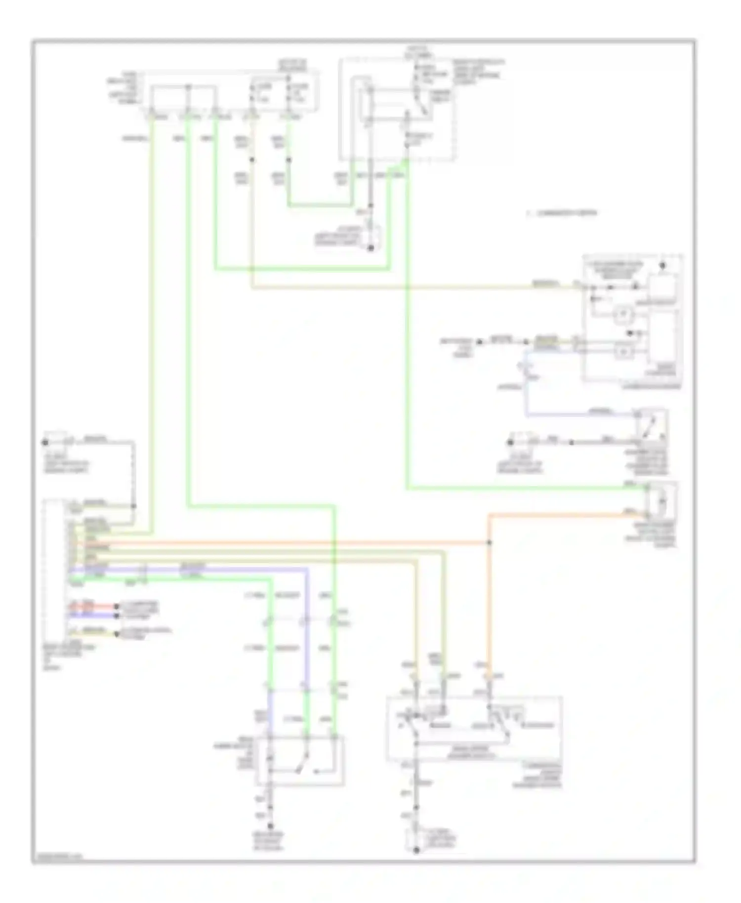 Wiring diagram low-washer fluid warning light indicator for Subaru Legacy BM/BR facelift (2012-2014) (2 of 2)