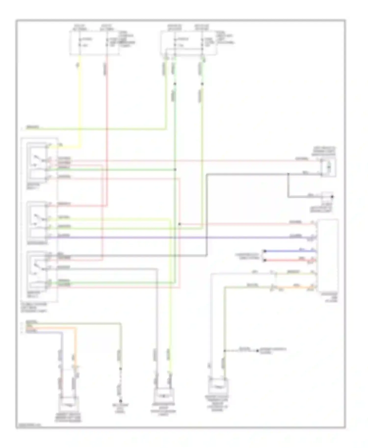 Wiring diagram main fan relay 2 for Subaru Legacy BM/BR facelift (2012-2014) (2 of 4)