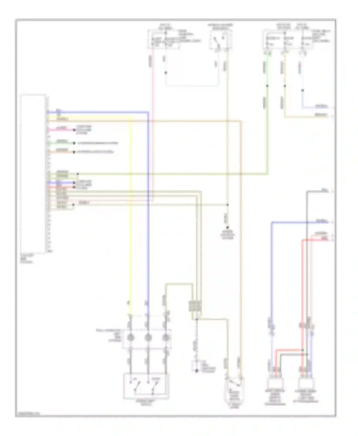 Wiring diagram paddle shift switch for Subaru Legacy BM/BR facelift (2012-2014) (1 of 2)
