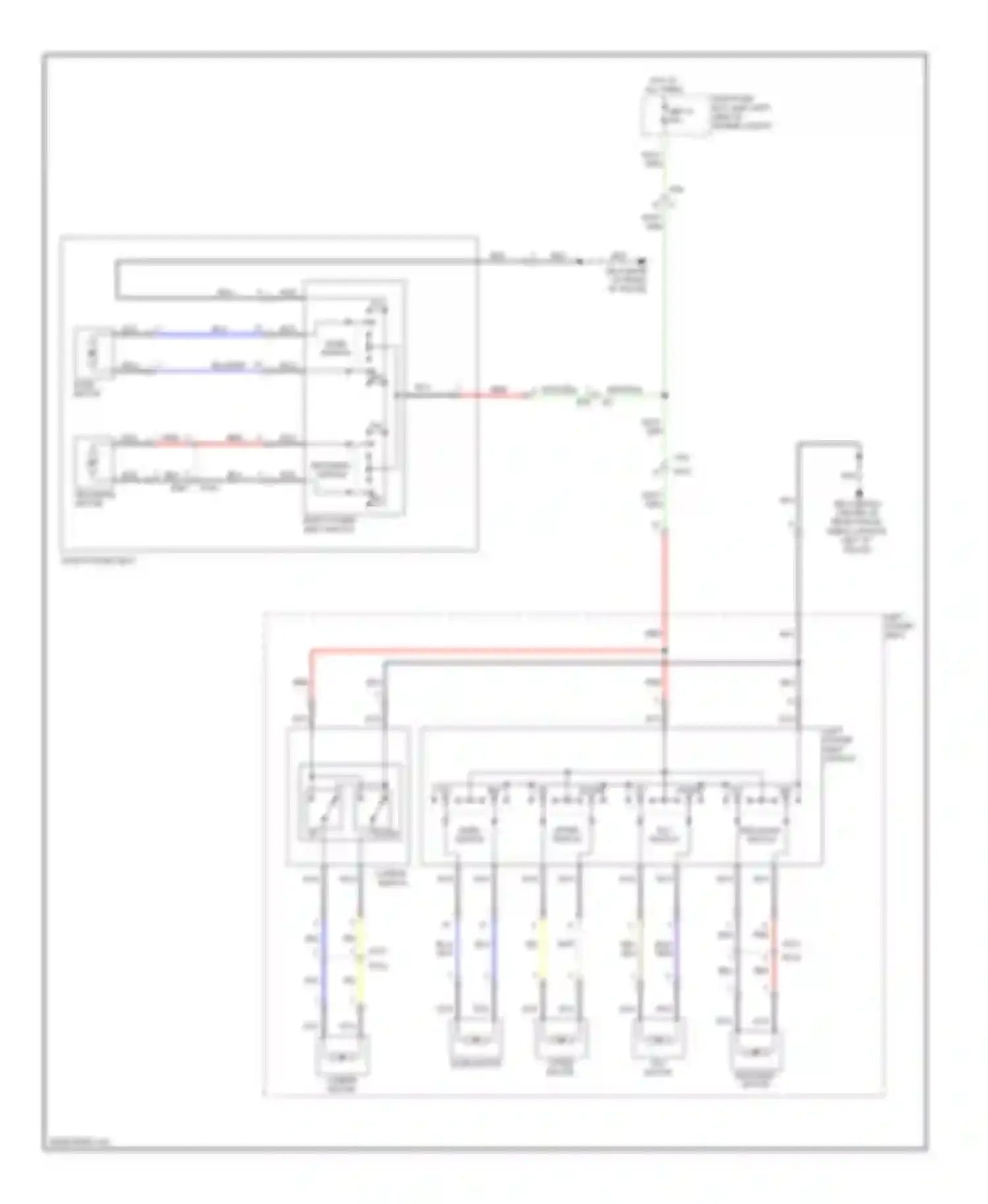 Wiring diagram slide switch for Subaru Legacy BM/BR facelift (2012-2014) (1 of 1)