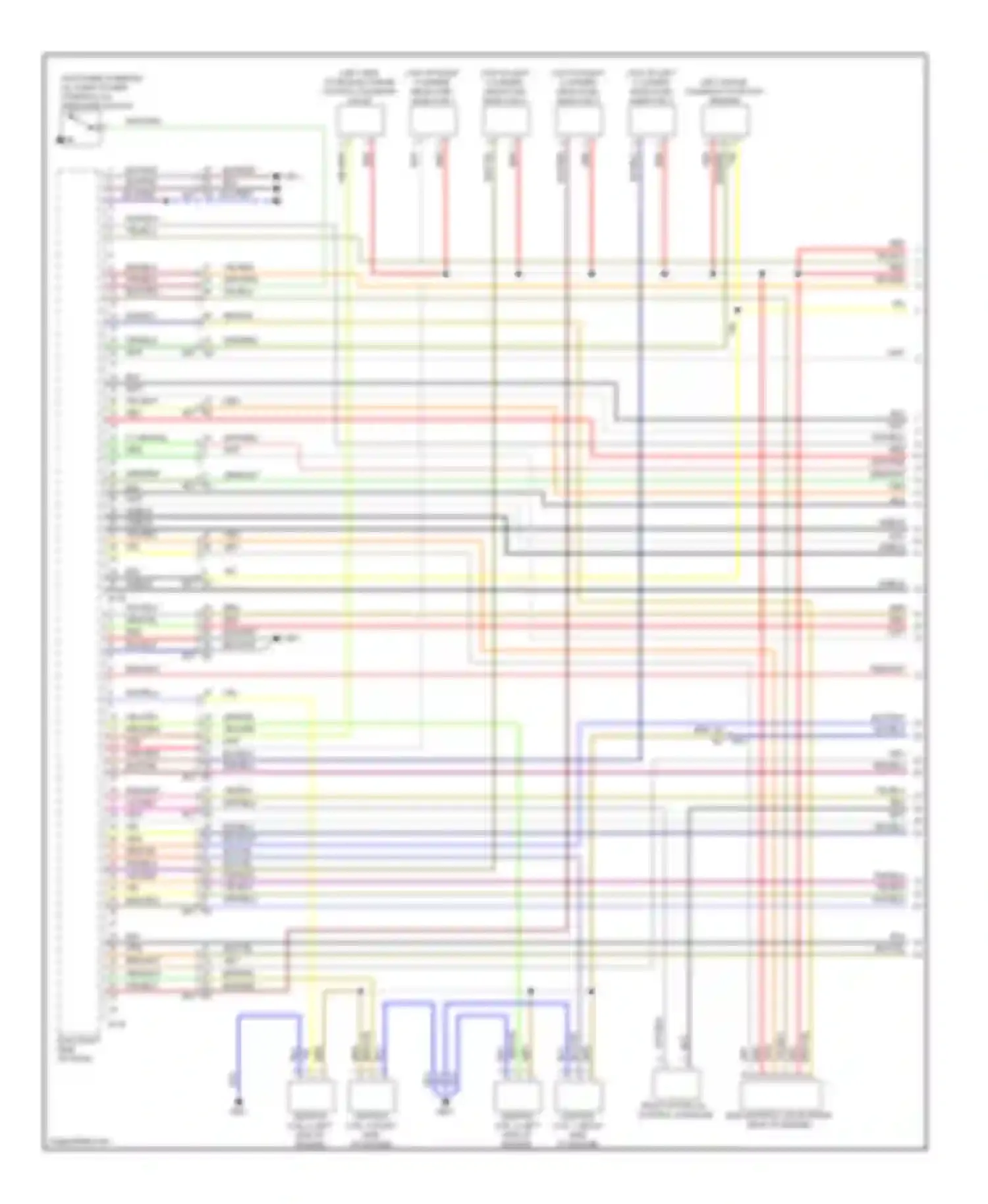Wiring diagram yel/blu for Subaru Legacy BM/BR facelift (2012-2014) (6 of 27)