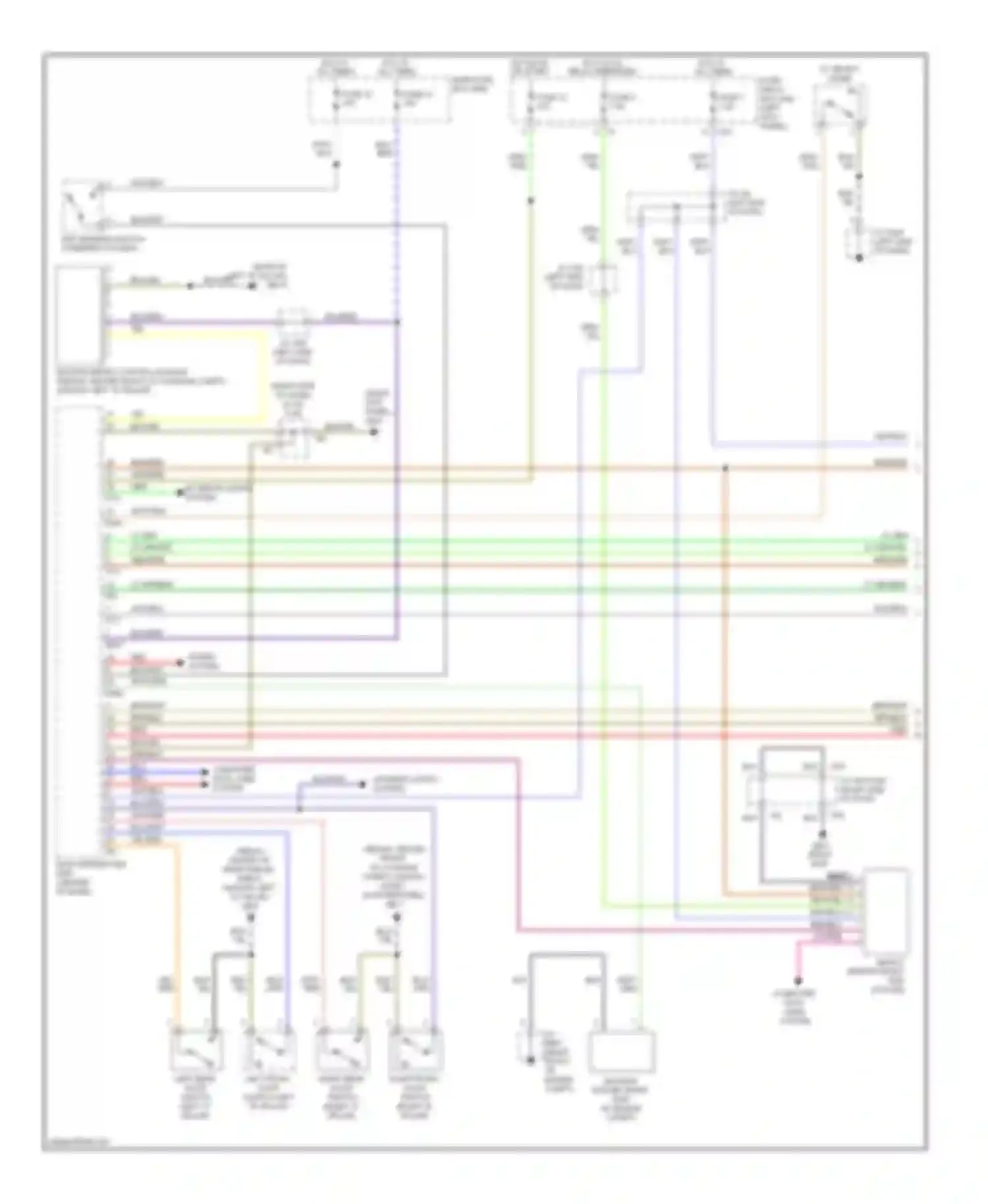 Legacy Subaru BM/BR (2009-2012): Forced entry circuit (1 of 2)