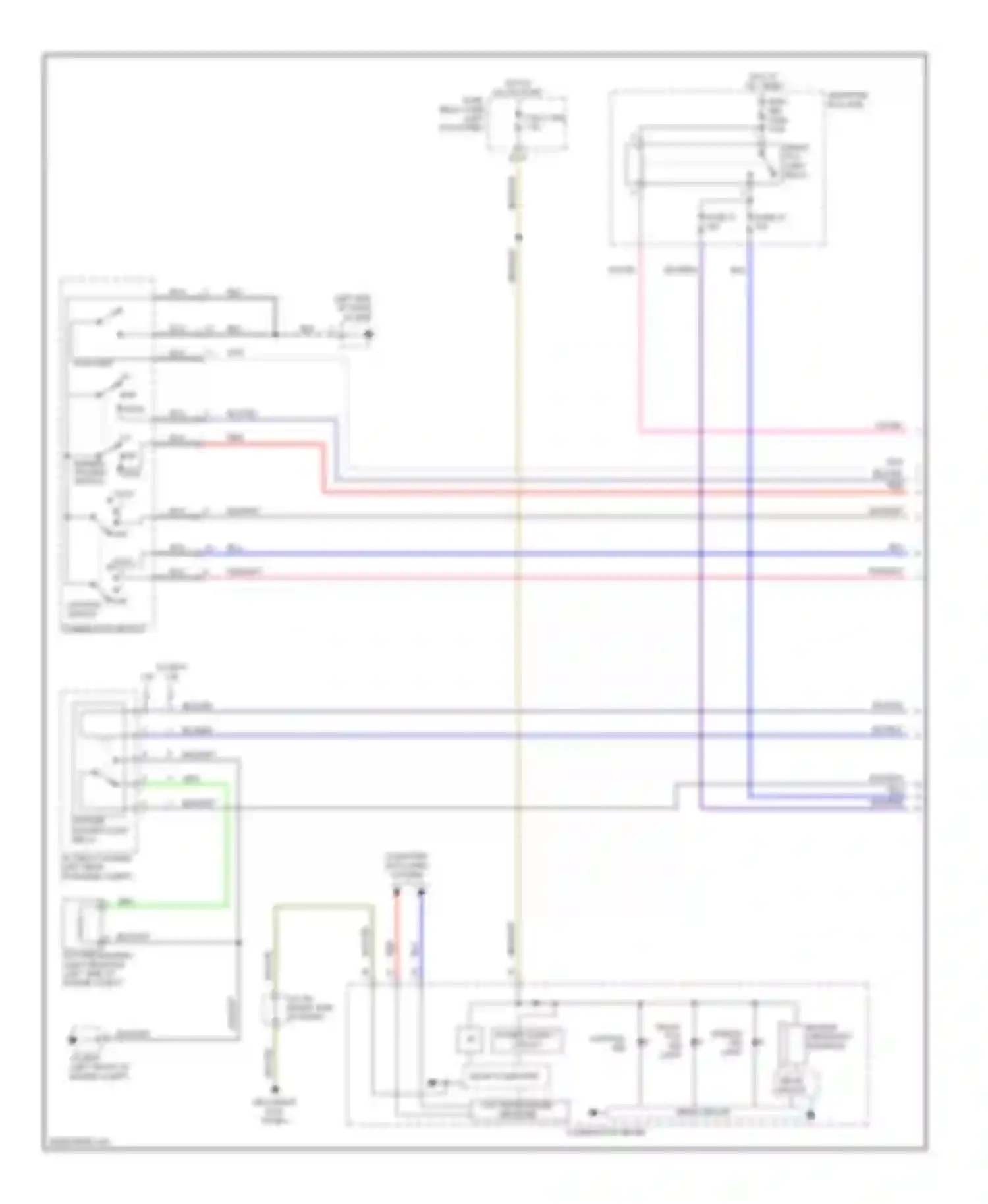 Legacy Subaru BM/BR (2009-2012): Headlights circuit (1 of 2)