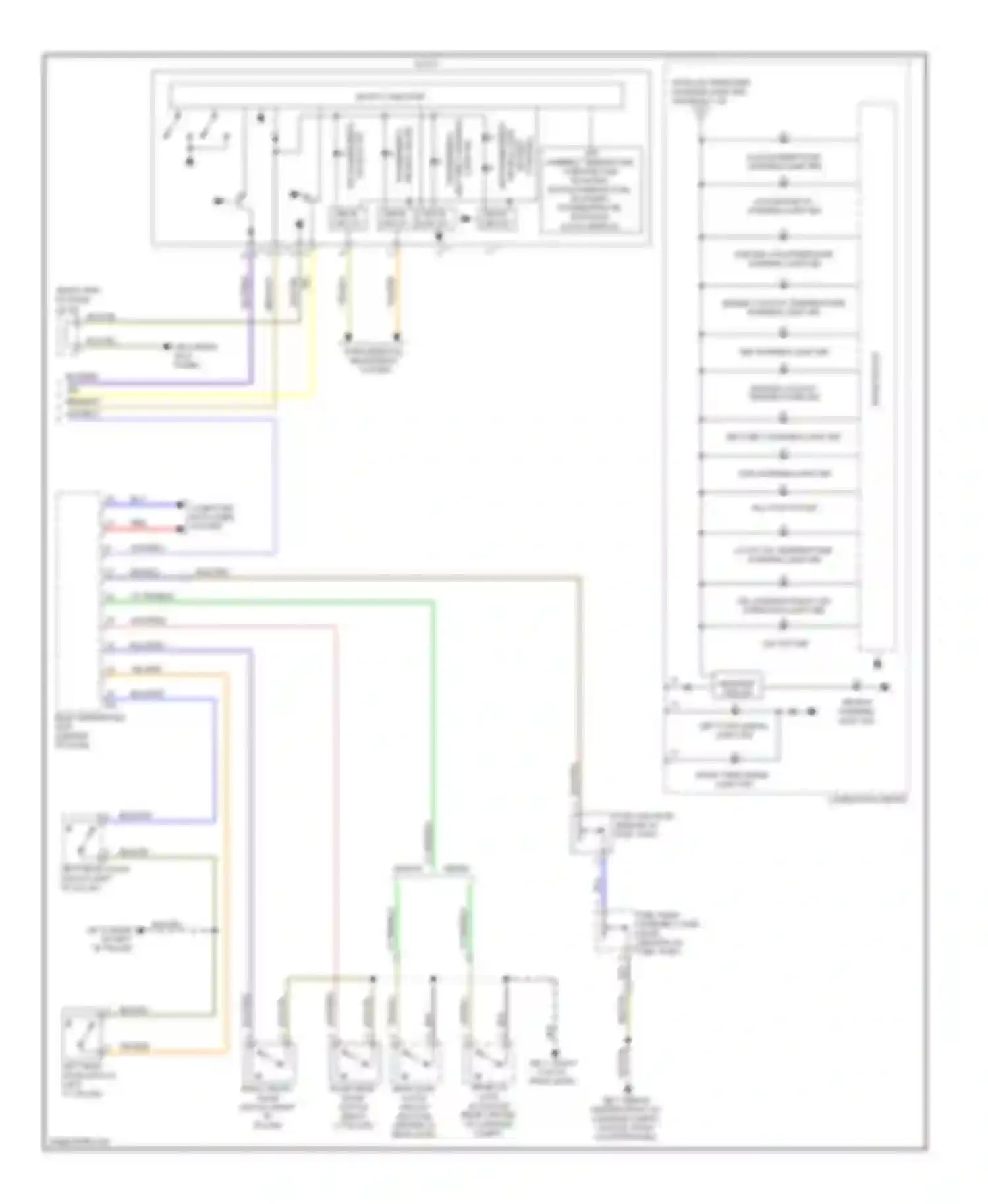 Legacy Subaru BM/BR (2009-2012): Instrument cluster circuit (2 of 2)